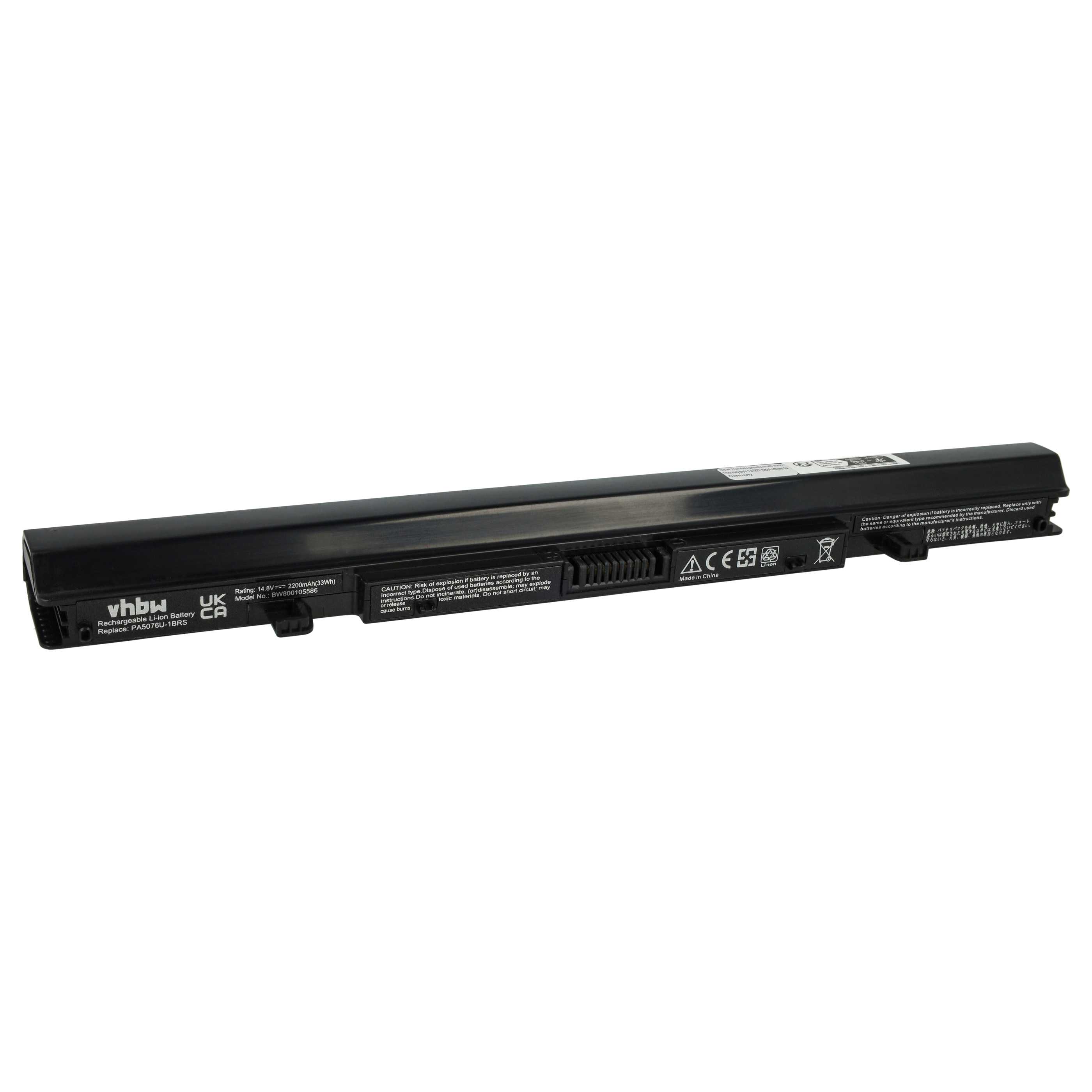 Akumulator do laptopa zamiennik Toshiba PA5076U-1BRS, PA5076R-1BRS - 2200 mAh 14,8 V Li-Ion, czarny