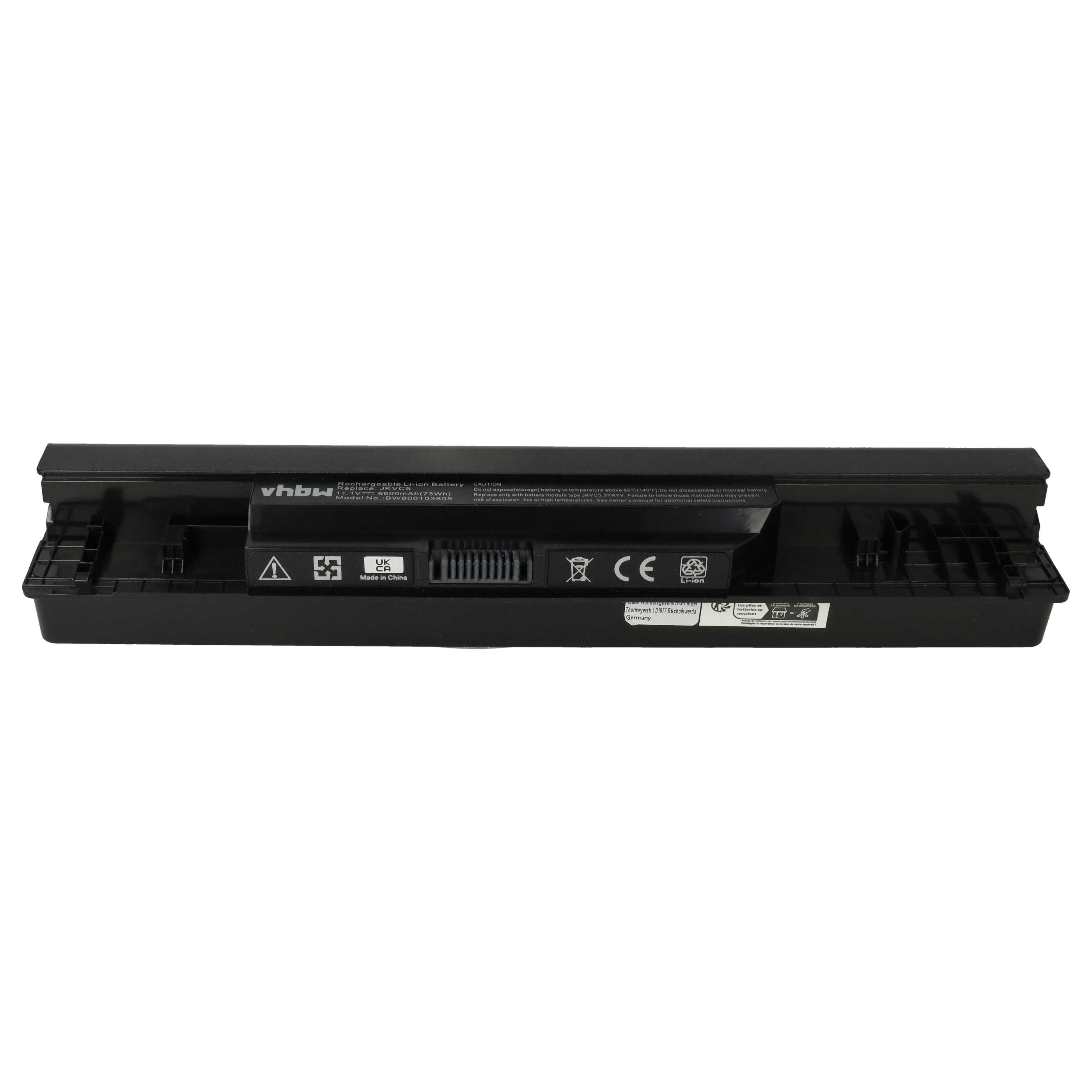 Akumulator do laptopa zamiennik Dell 0FH4HR, 05Y4YV, 0X0WDN, 0NKDWN, 312-1021 - 6600 mAh 11,1 V Li-Ion, czarny