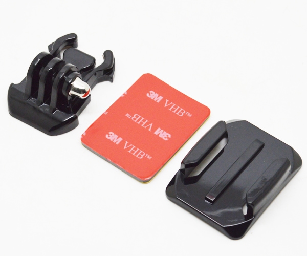 vhbw Placa fijación compatible con Garmin / GoPro Virb cámara acción - auto-adhesivo, para varias superficies 
