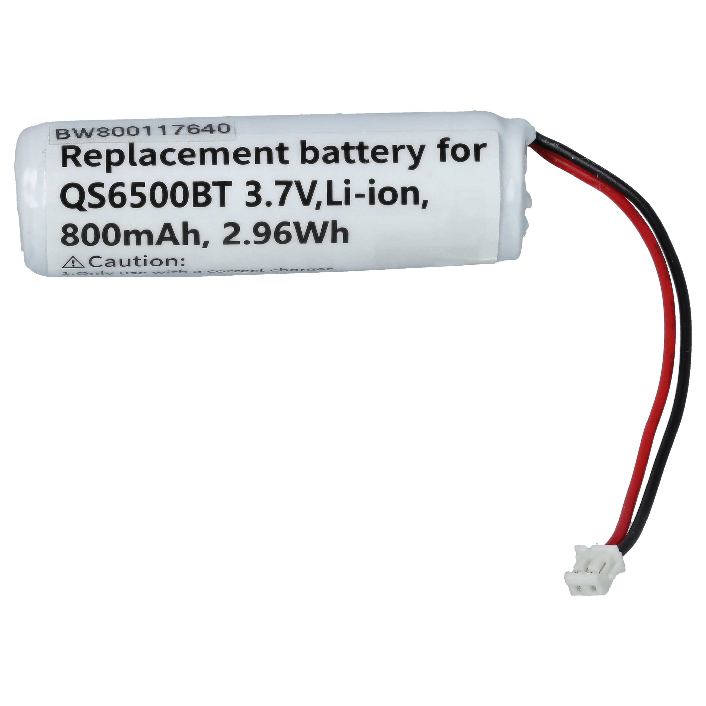 Batterie remplace Datalogic 10-4765, EP0906, 5-3112 pour scanner de code-barre - 800mAh 3,7V Li-ion