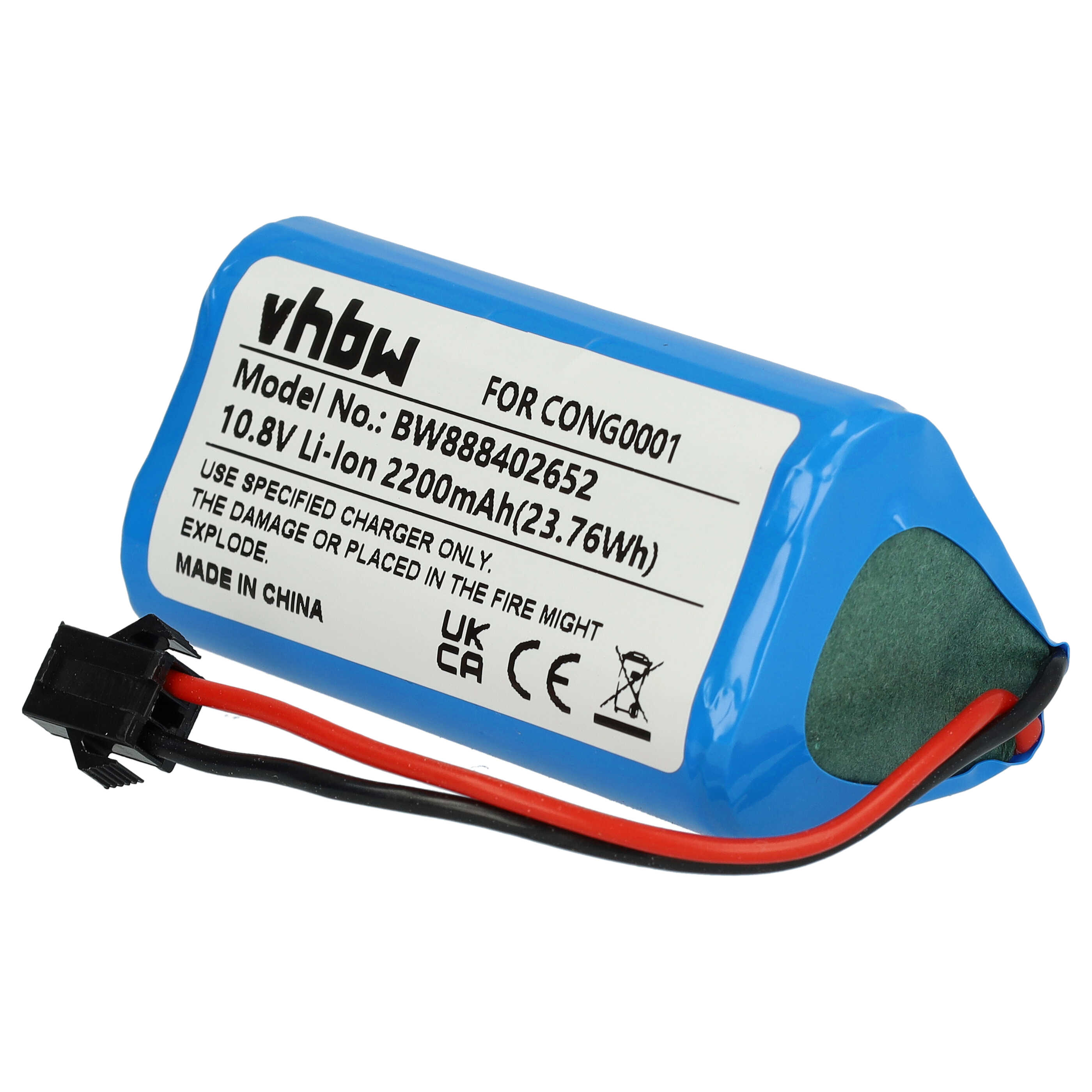 Battery replaces Cecotec CONG0001 for Cecotec 2200mAh, 10.8V, Li-Ion