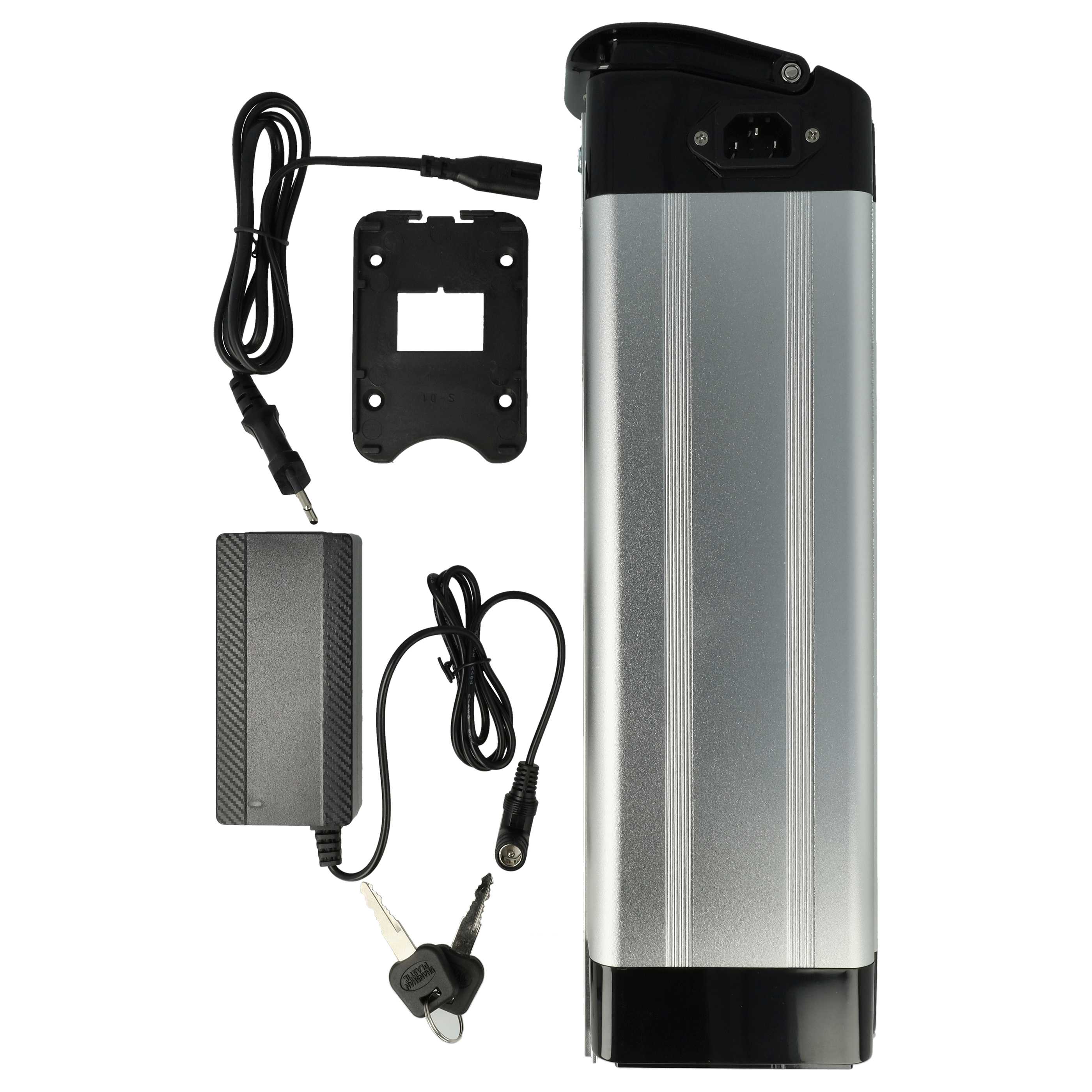 E-Bike Seat Tube Battery - 16.8 Ah 36 V Li-Ion, incl. Charger