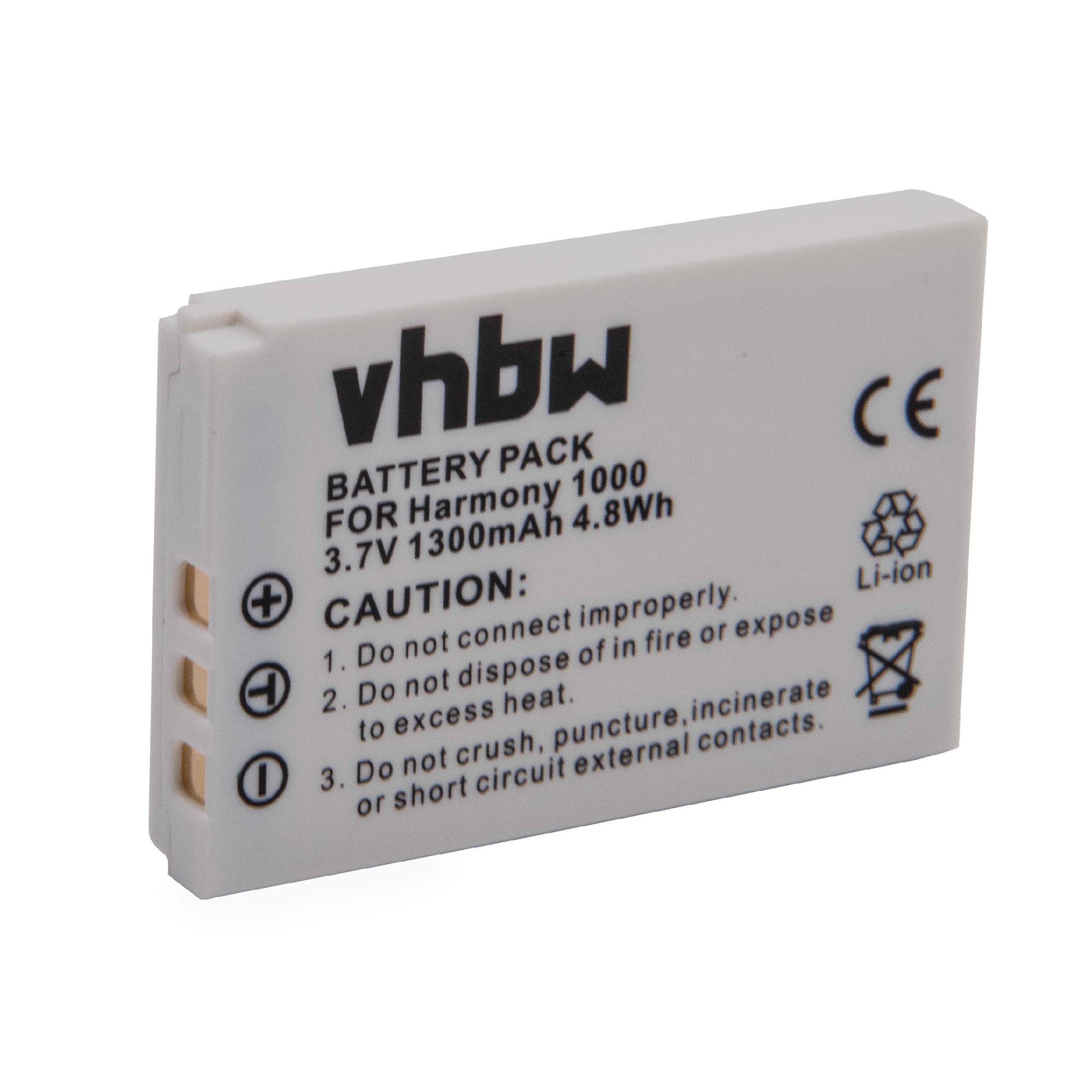 Batteria per telecomando remote controller sostituisce Logitech 190582-0000 Logitech - 1300mAh 3,7V Li-Ion