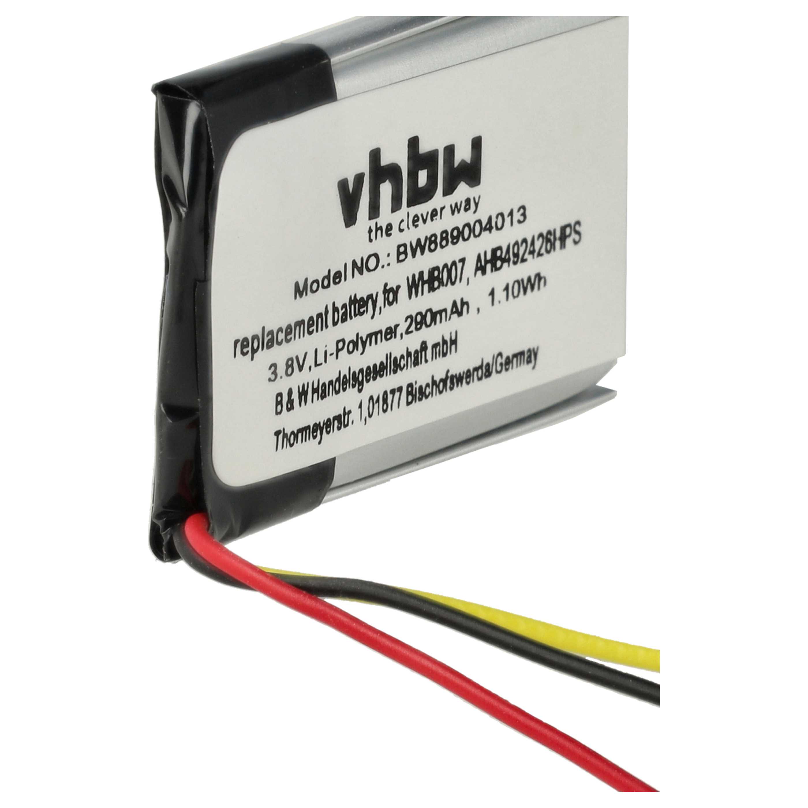 5x Akumulator do słuchawek bezprzewodowych Jabra - 290 mAh 3,8 V Li-Ion