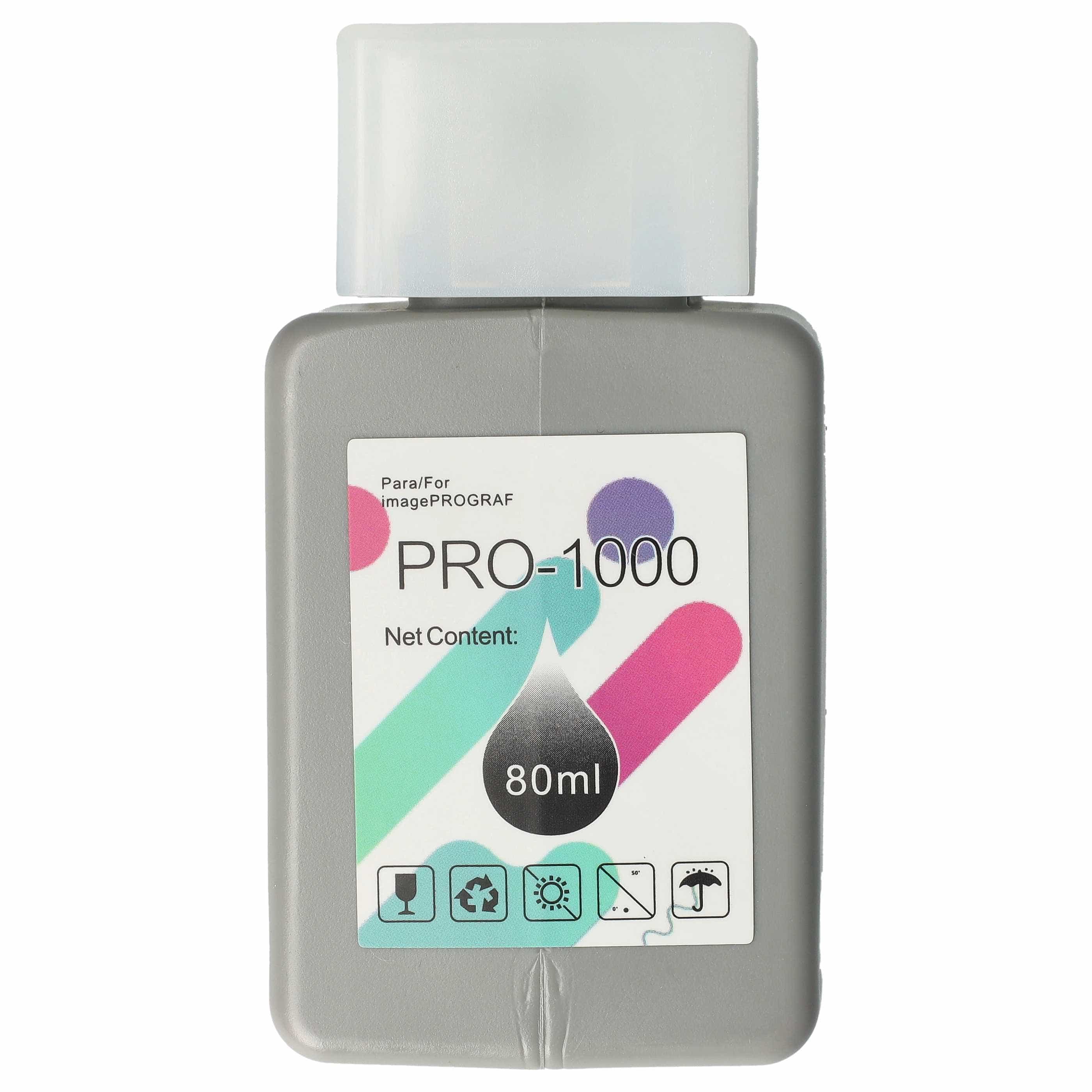 Ink Cartridge as Exchange for Canon PFI-1000R, PFI-1000 R for Canon Printer - Red 80 ml + Chip