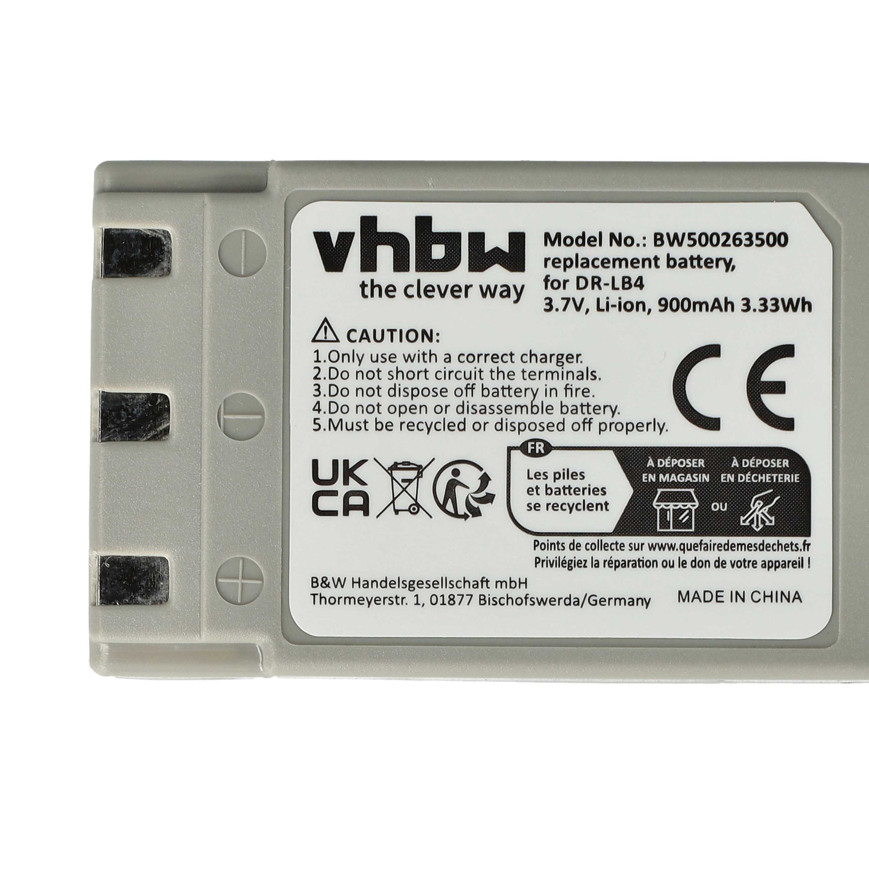 Battery replaces Concord 431-XXX - 750mAh, 3.7V, Li-Ion