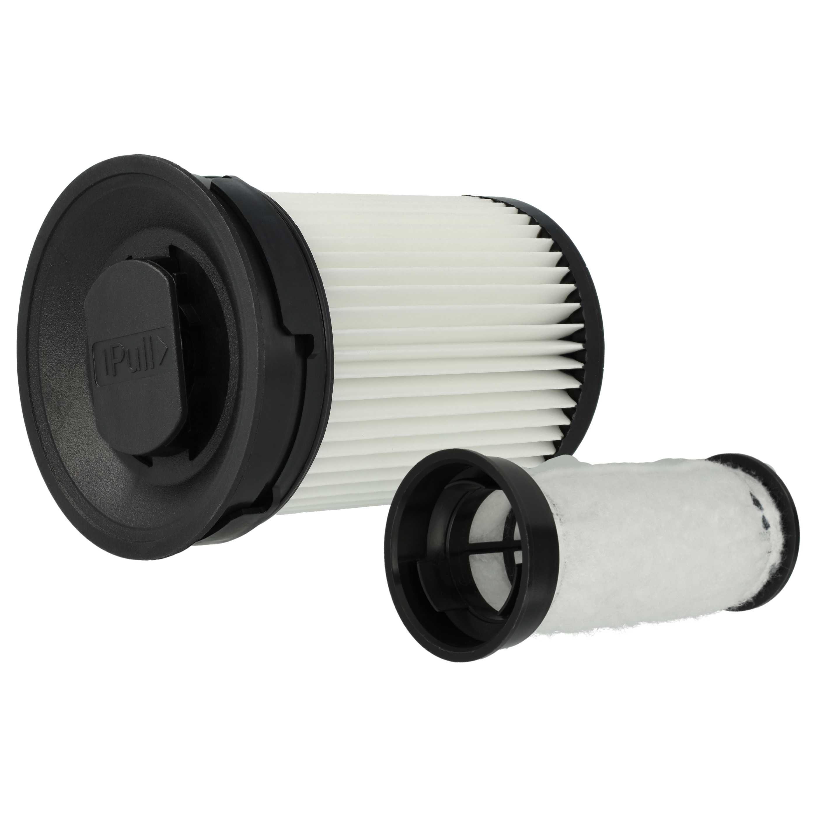 4x Filtro sostituisce Miele 11385020, 4002516262756, 41996704EU1, HX-FSF per aspirapolvere - nero / bianco