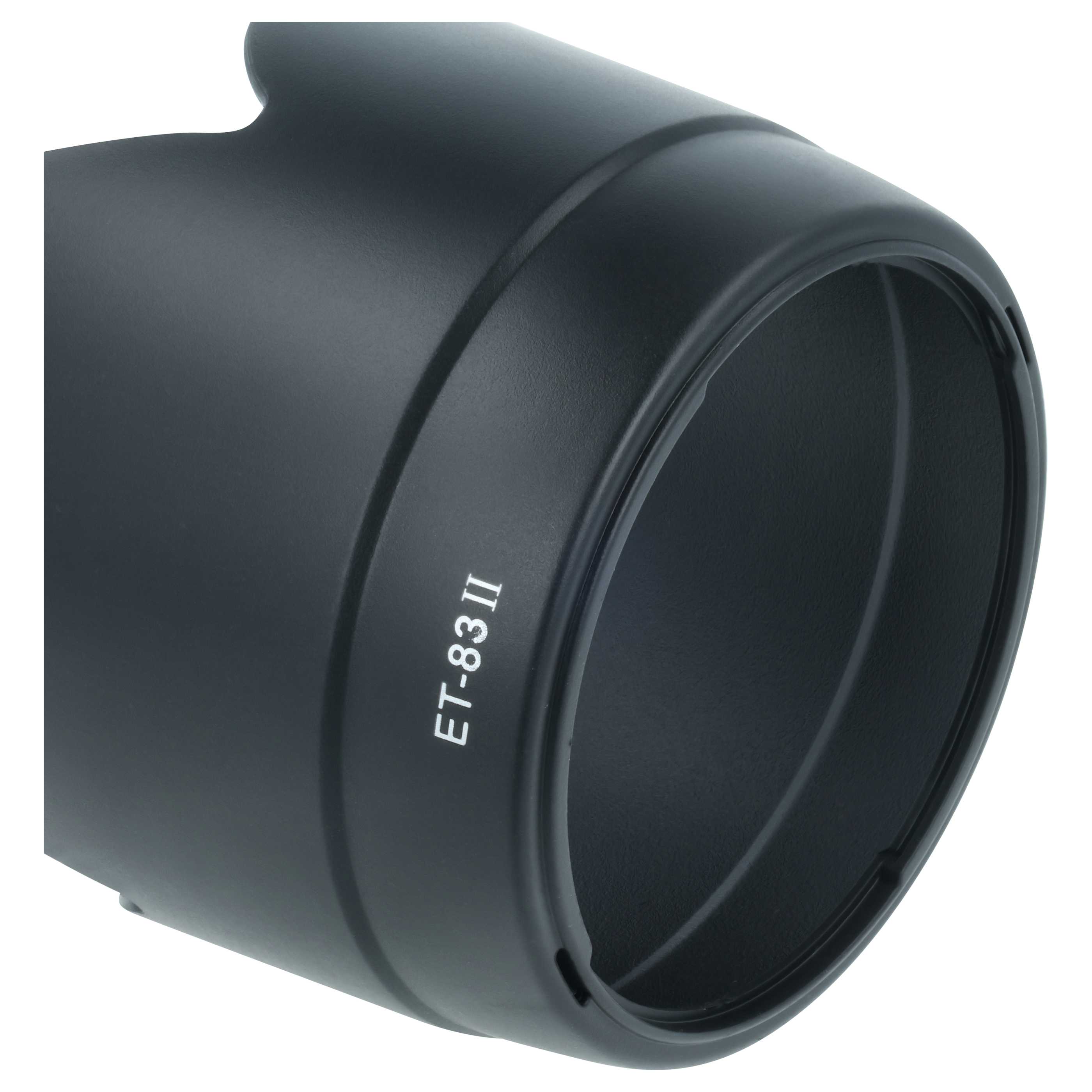 Lens Hood replaces Canon ET-83 II for Canon Lens with 77 mm Diameter, plastic, black