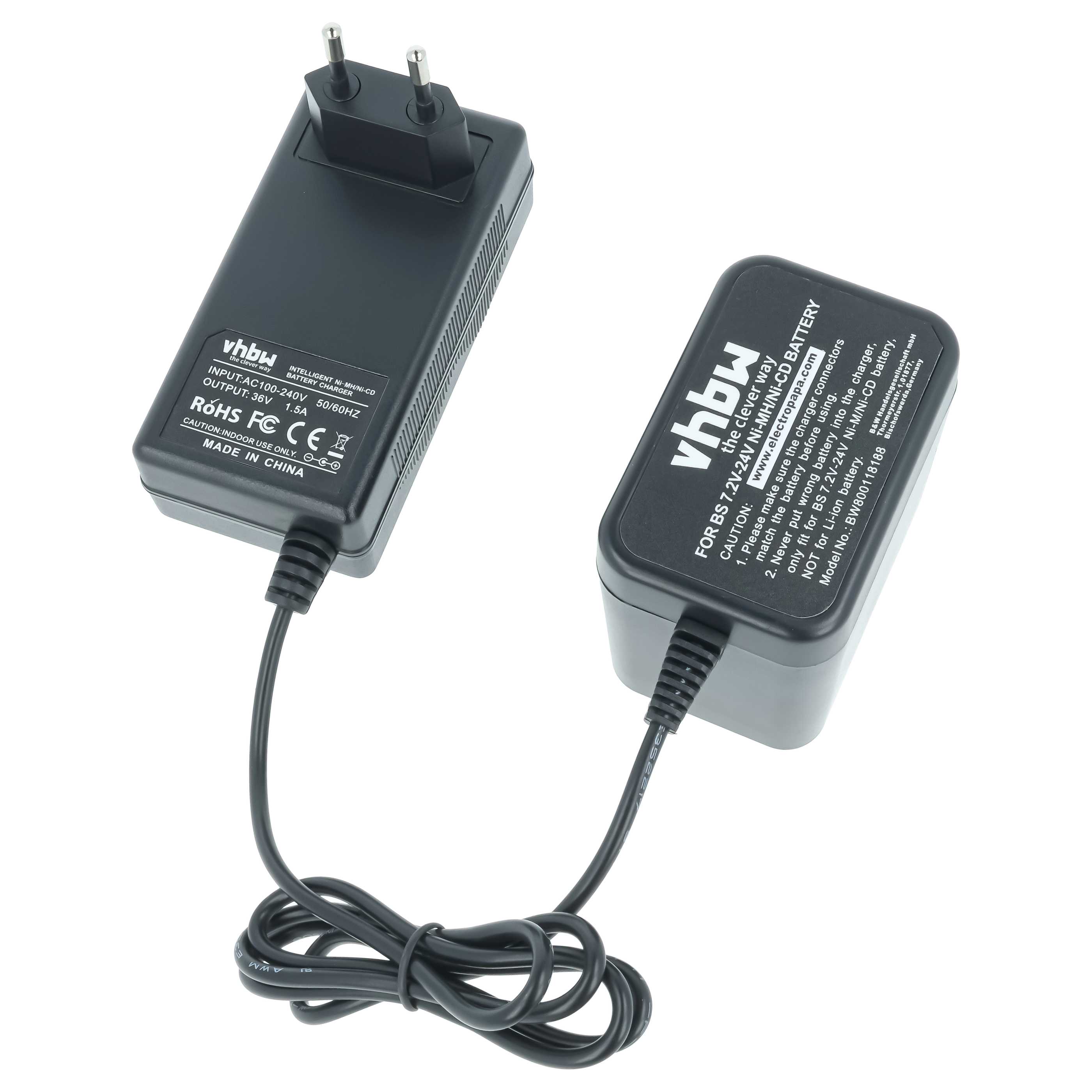 Charger suitable for Berner, Bosch, Ramset, Skil Power Tool Batteries etc. - Ni-Cd, NiMH, 1.5A