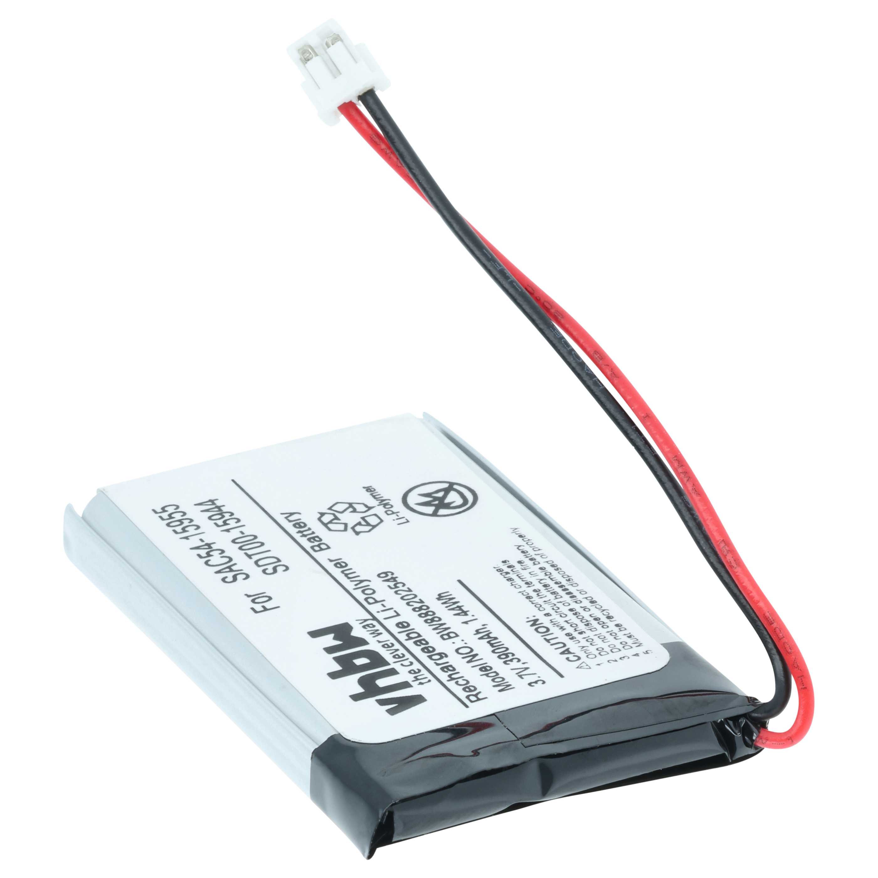 Batteria collare per collare per cani sostituisce Sportdog SAC54-15955, SDT00-15944 - 390mAh 3,7V Li-Poly