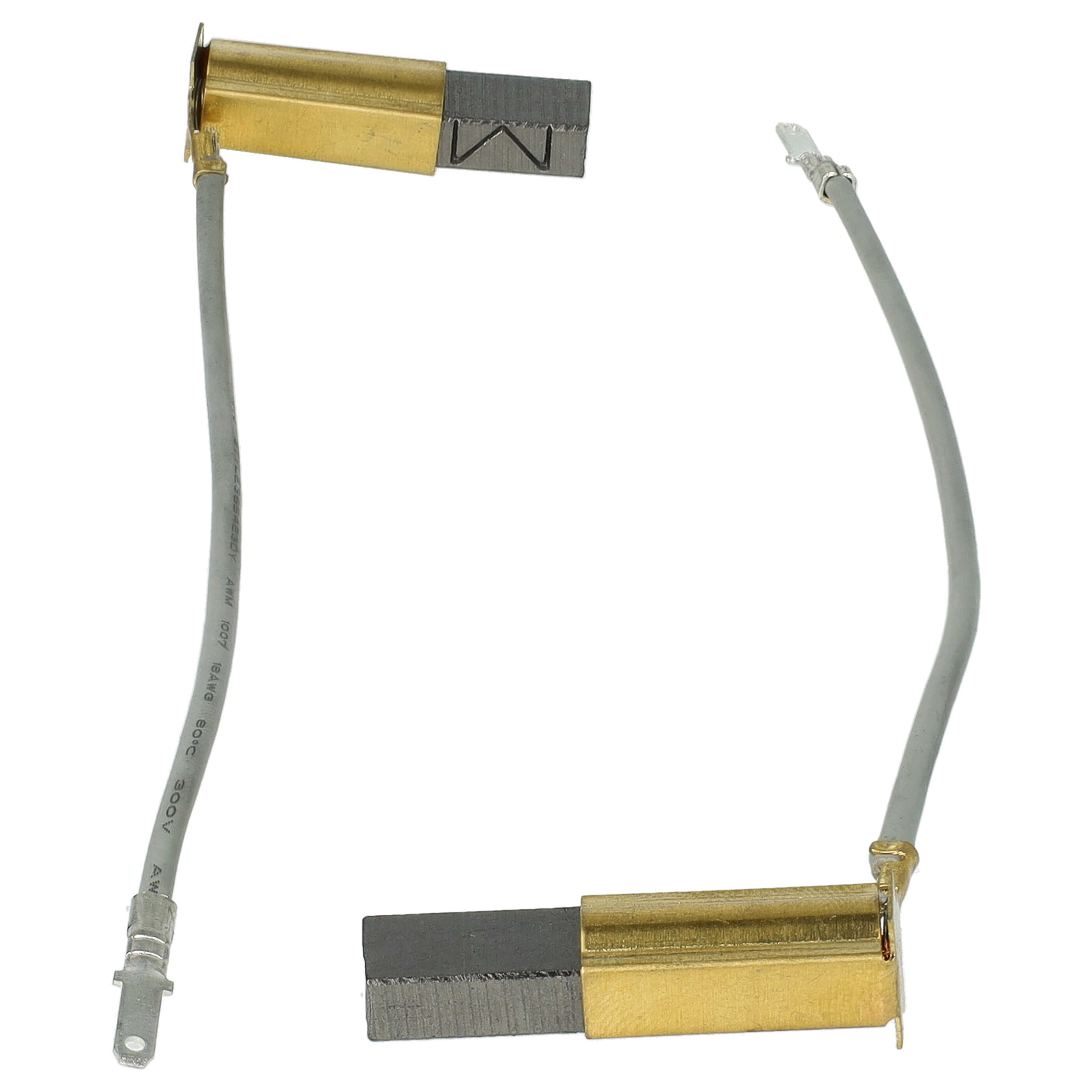 2x Szczotka węglowa zam. Eibenstock 80700035 + sprężyna + uchwyt i końcówka kablowa, 20,3 x 7,7 x 8,8 mm