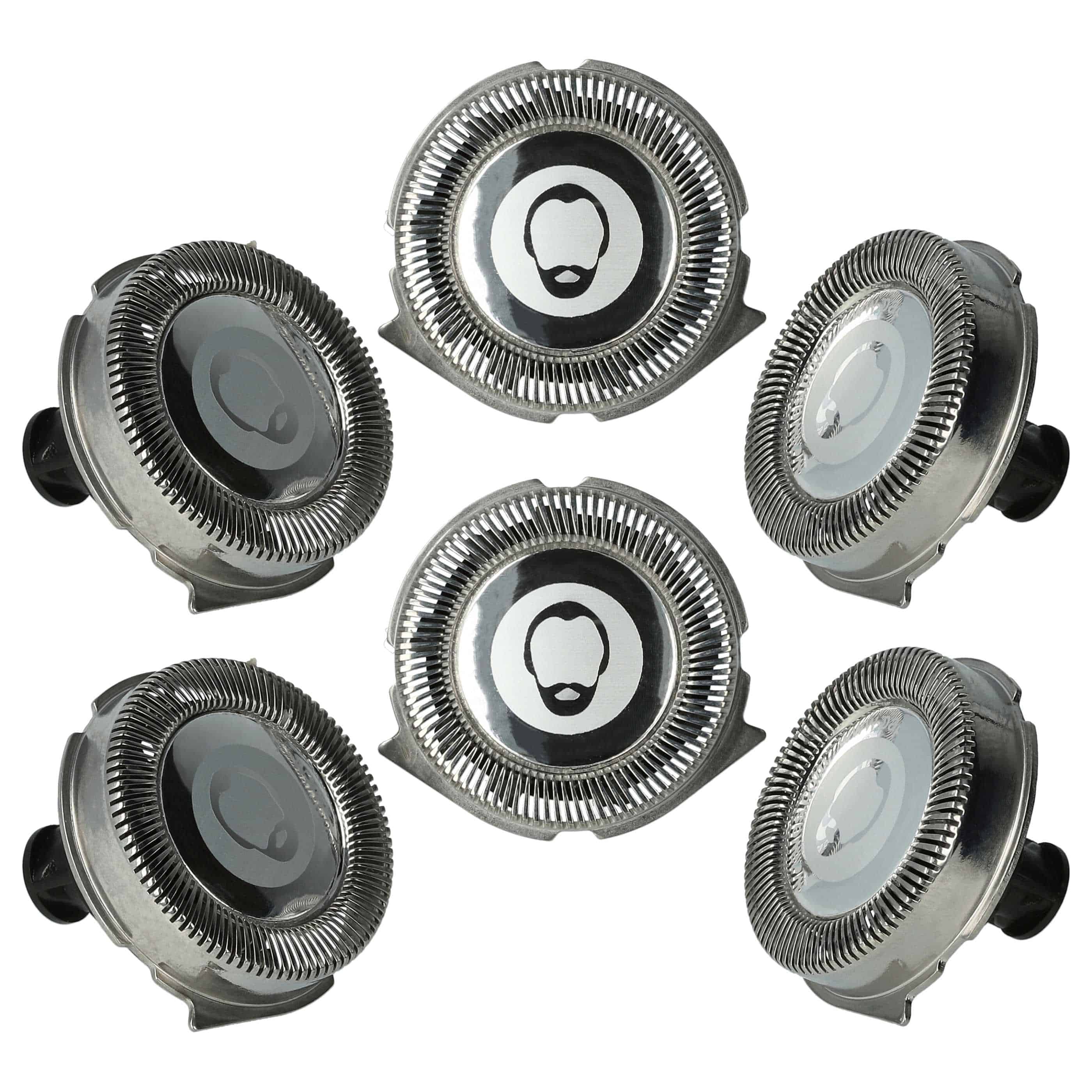 6x cabezales reemplaza Philips RQ11, RQ32 para afeitadoras Philips - plata