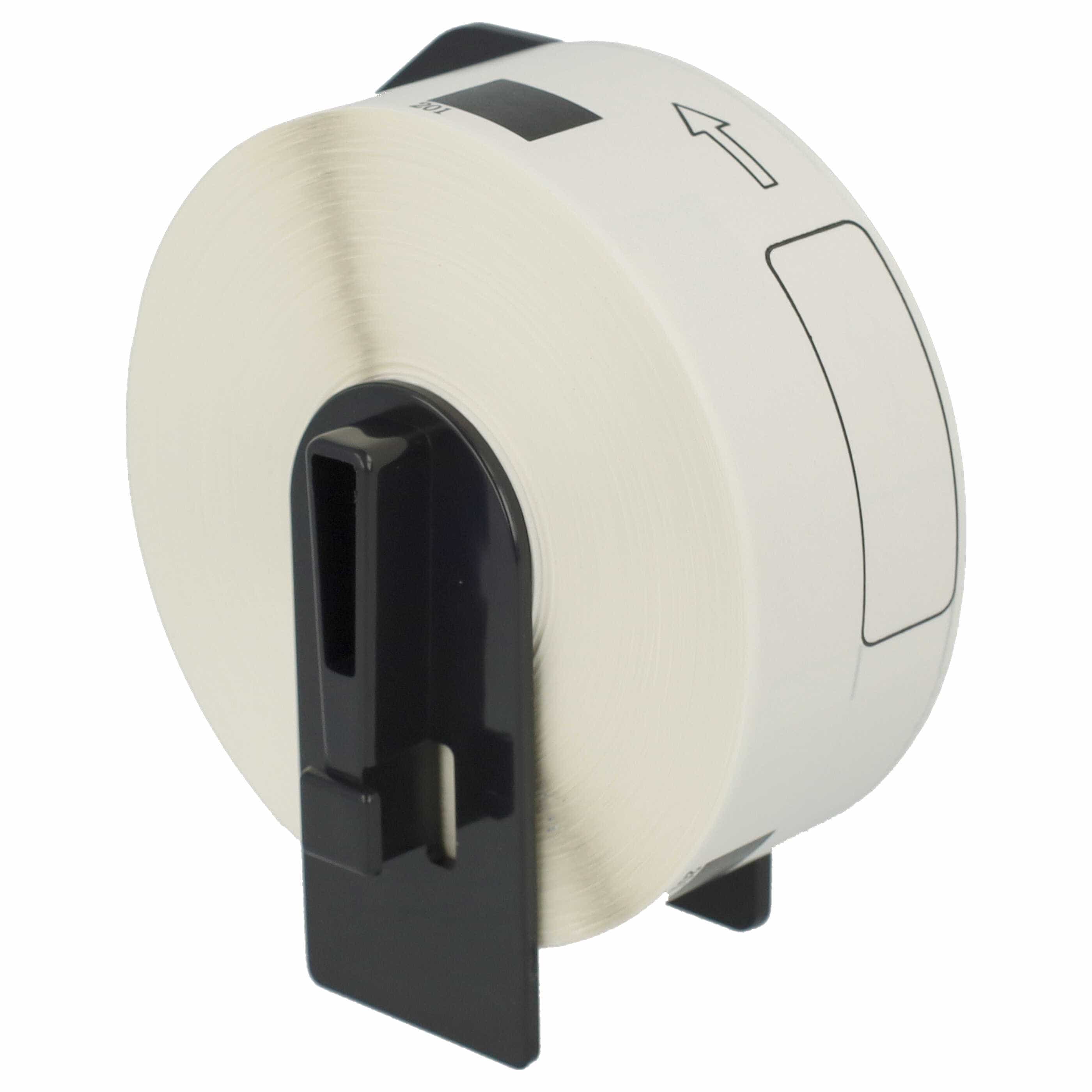 5x Label Roll replaces Brother DK-11201 Labeller - 29 mm x 90 mm + Holder