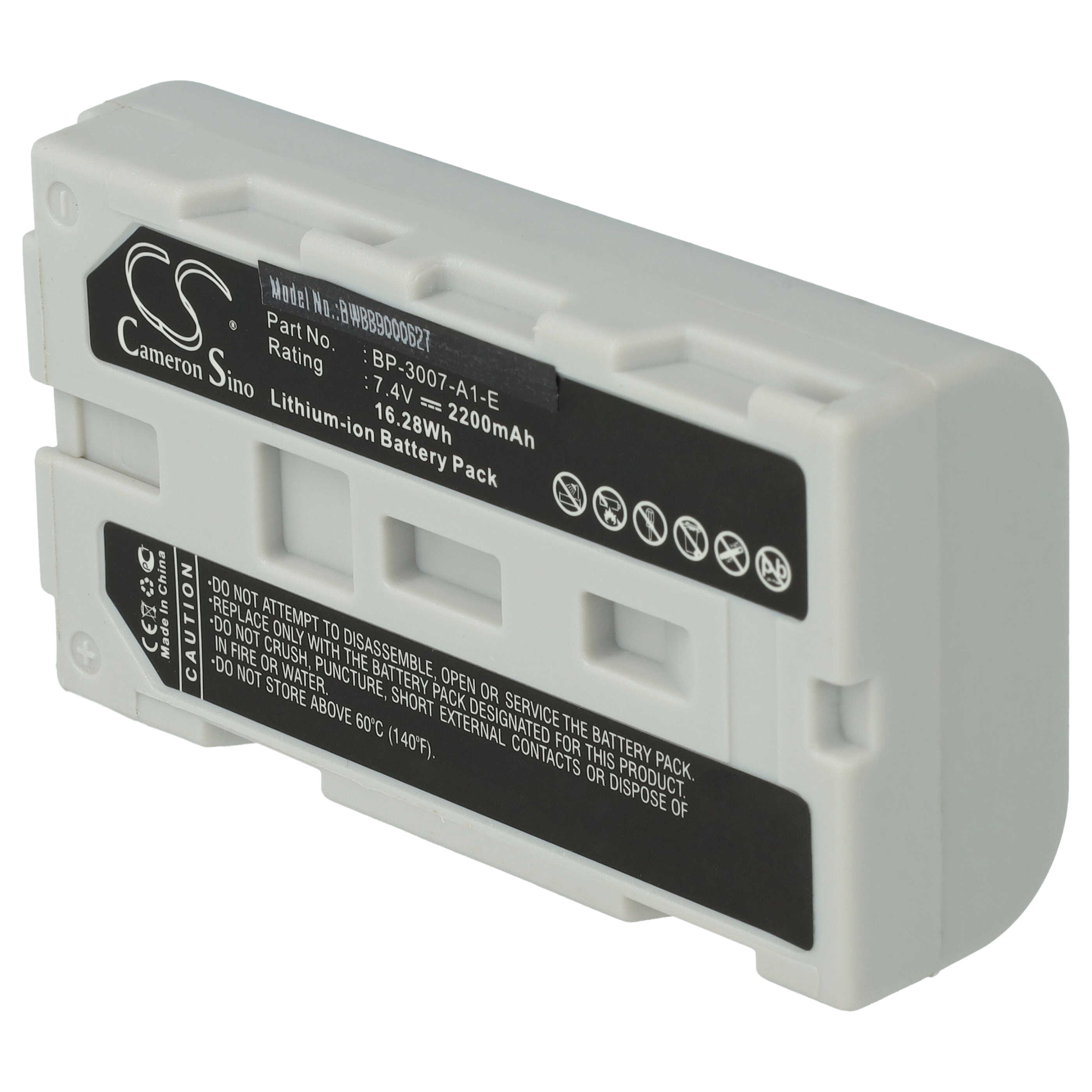 Batterie remplace Futaba LT2F2200 pour télécommande - 2200mAh 7,4V Li-ion