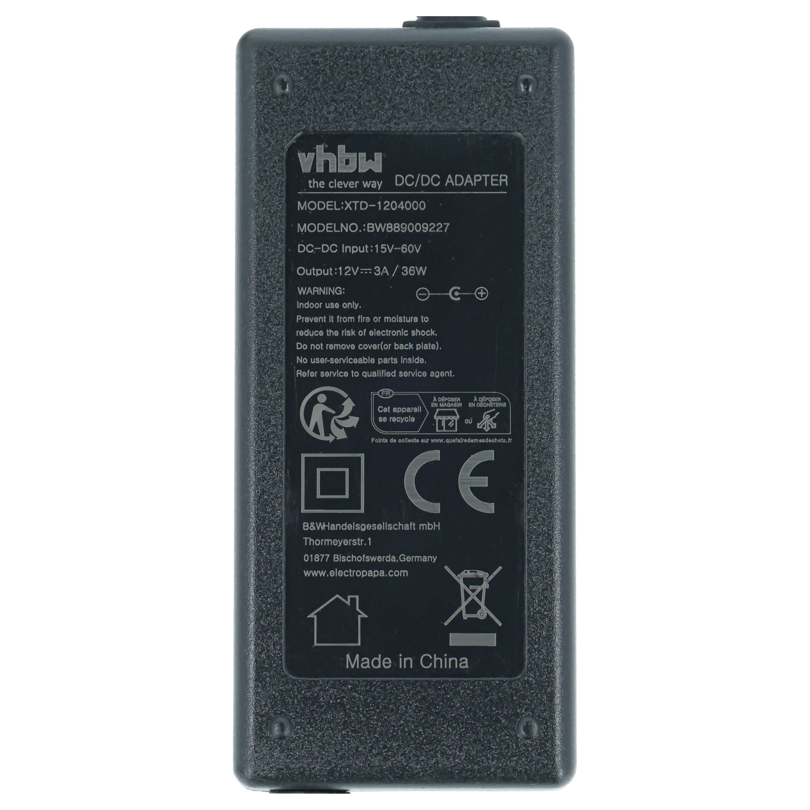 DC/ DC Netzteil als Ersatz für Zebra AK18913-003 für Zebra Beschriftungsgerät - DC 12 V
