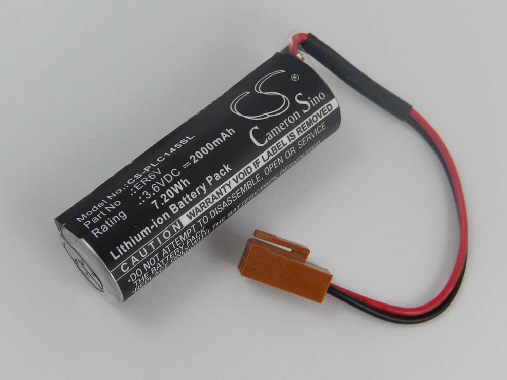 Batterie remplace Toshiba ER6V, ER14500 pour outil de mesure - 2000mAh 3,6V Li-ion