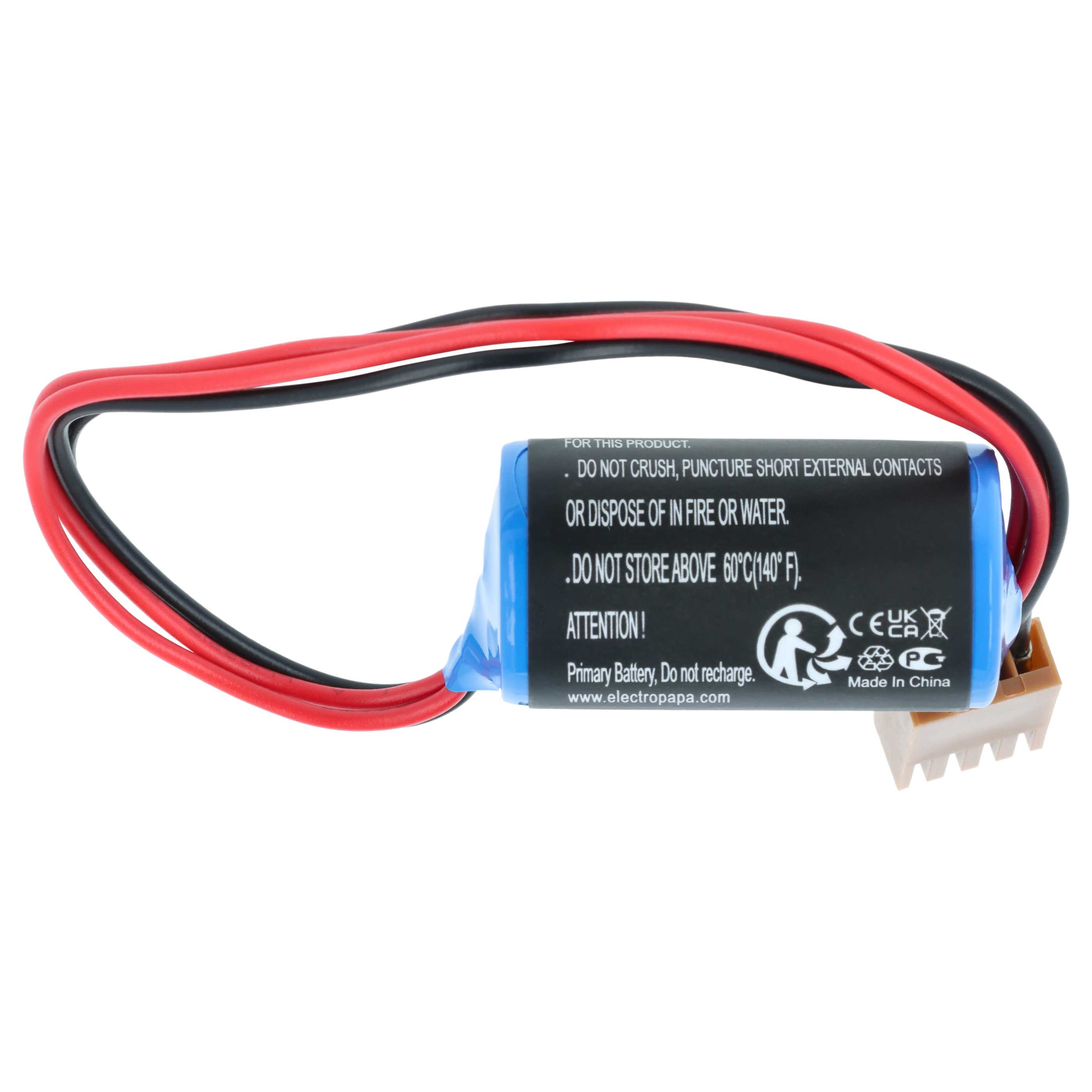 Bateria do PLC programowalnego sterownika zamiennik Omron C500-BAT08, 3G2A9-BAT08 - 1700 mAh 3,6 V Li-SOCl2
