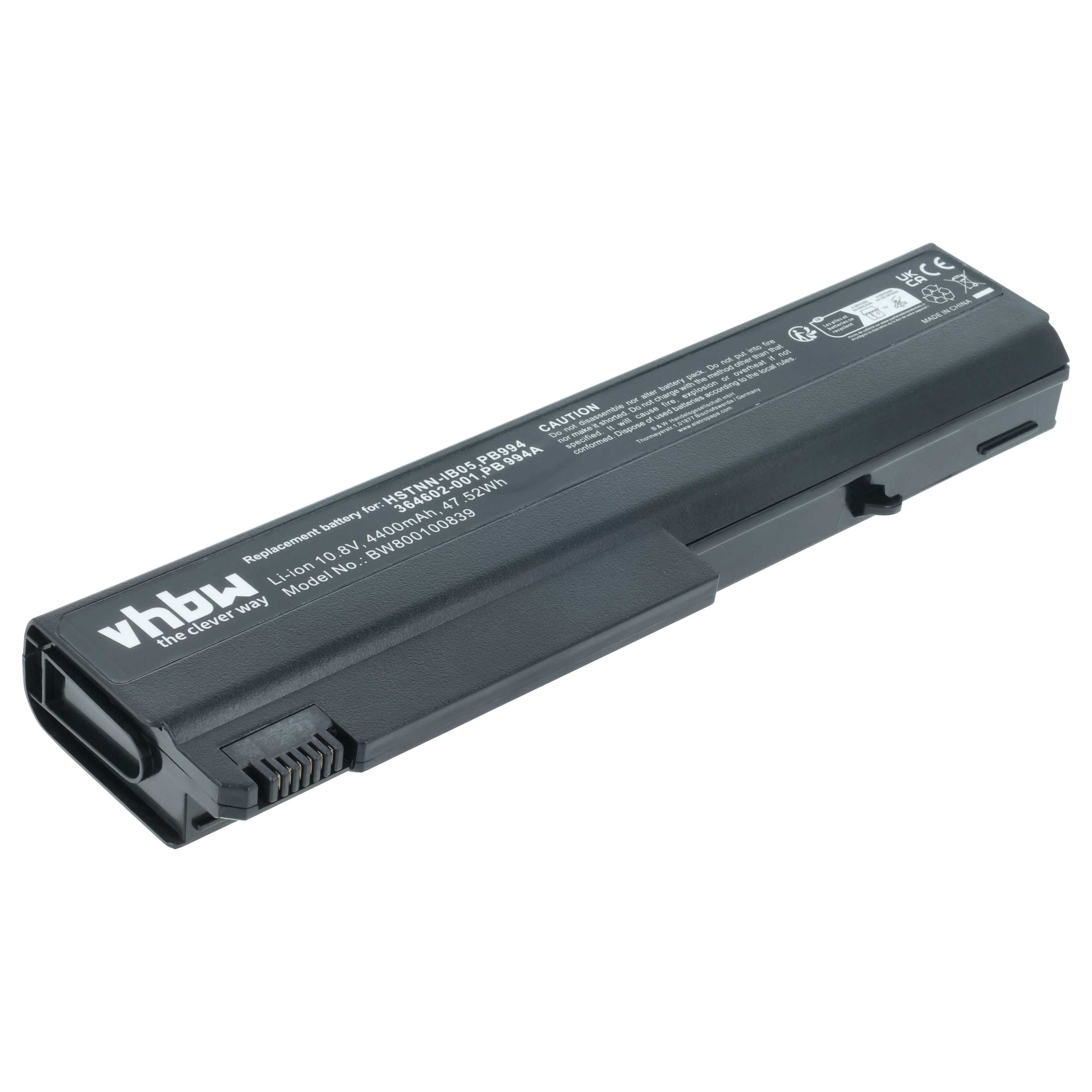 Akumulator do laptopa zamiennik HP 360483-004, 360483-003, 360483-001 - 4400 mAh 10,8 V Li-Ion, czarny