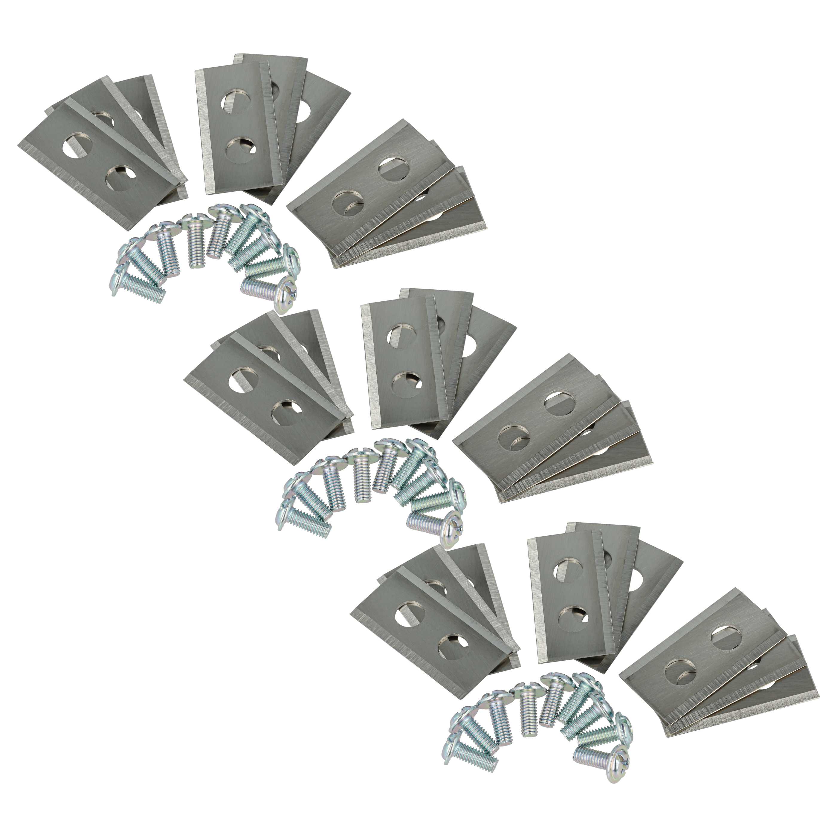 27x Lames remplace Worx WA0789 pour tondeuse – Couteaux acier, Silber