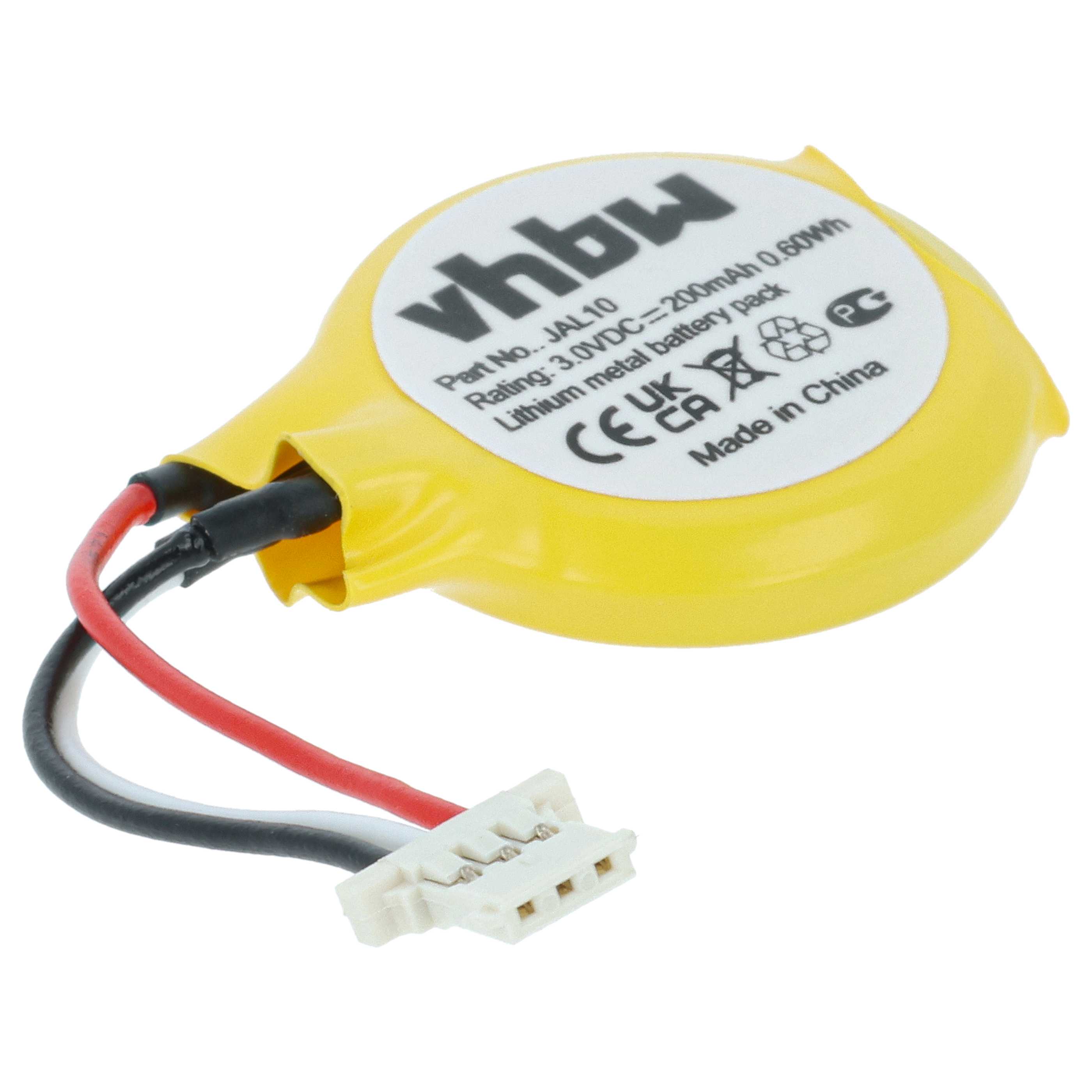 Pile remplace Dell GC02000KG00, JAL10 BIOS - 200mAh 3V Li-ion