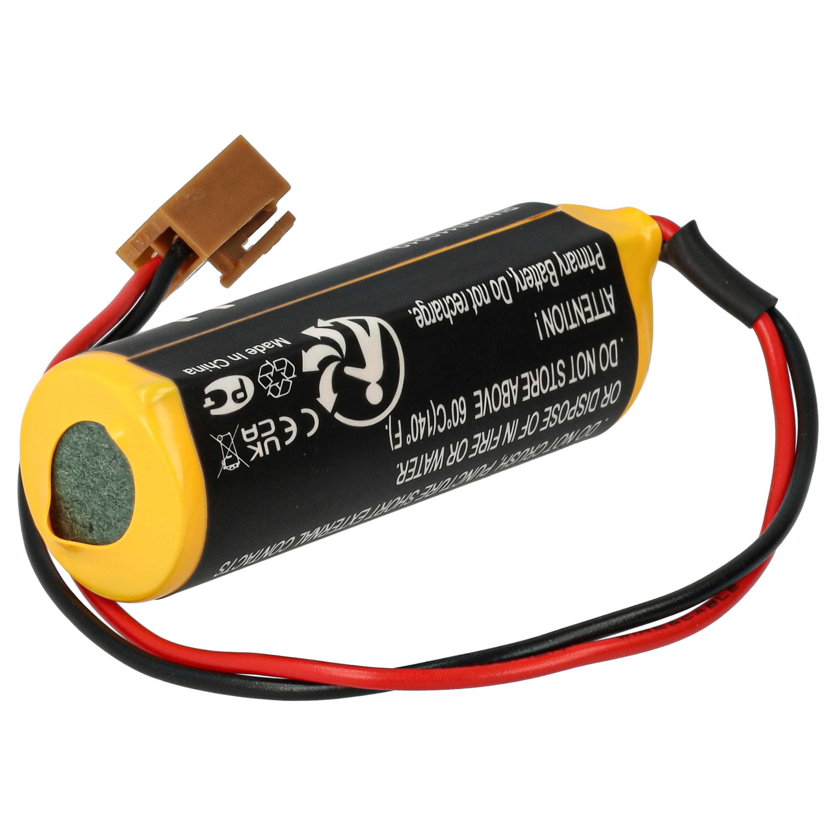 Batería reemplaza FDK CR8-LHC para controlador (2000 mAh, 3 V, Li-MnO2)