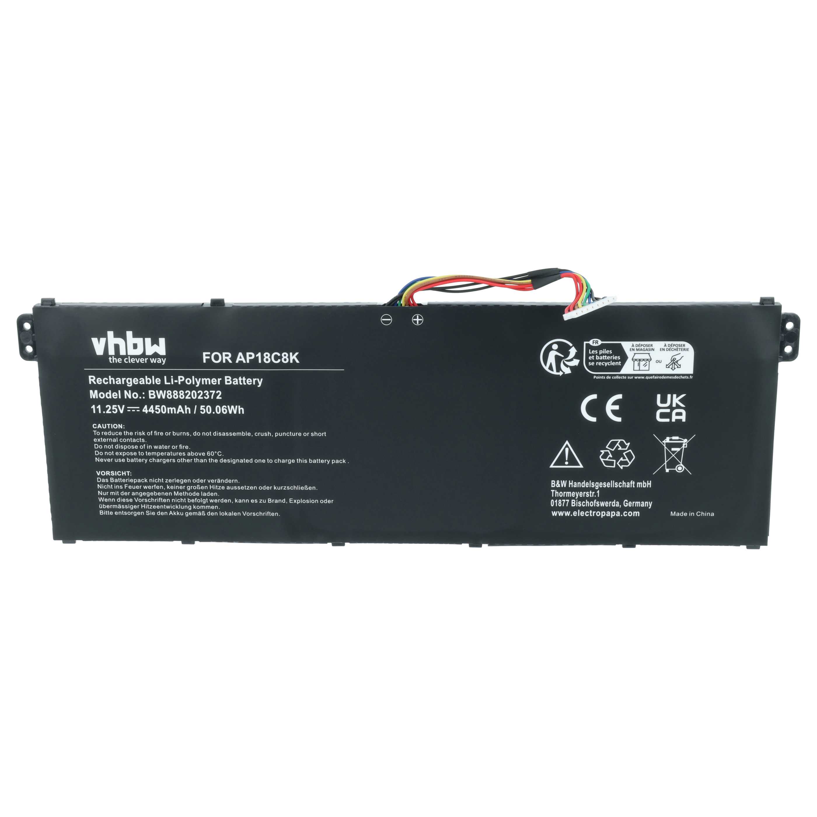 Akumulator do laptopa zamiennik Acer AP18C8K, 3INP5/82/70 - 4450 mAh 11,25 V LiPo