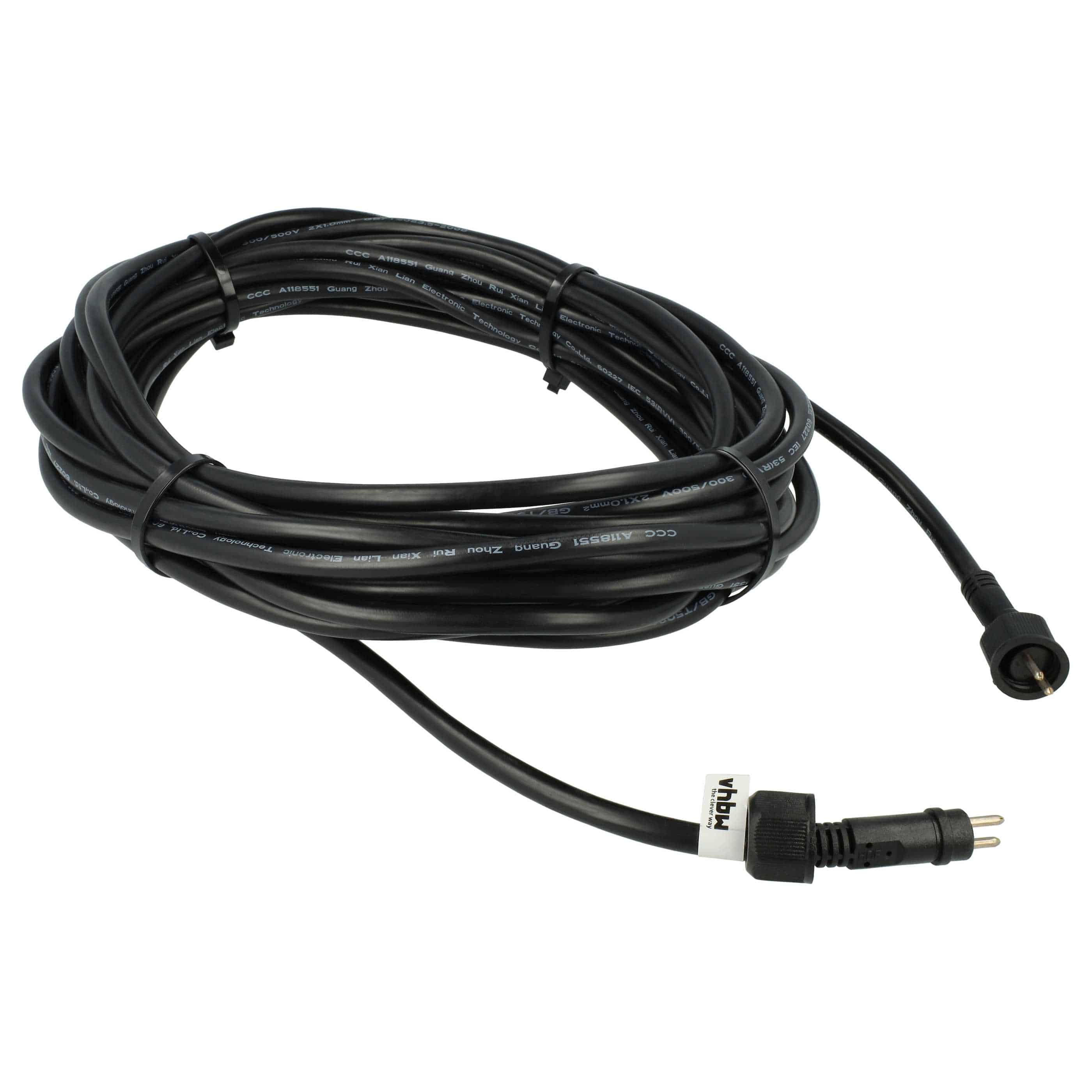 IP44 Cable suitable for Fountain Pump, Garden Irrigation & Lighting - 10 m Low Voltage Cable 100 Watt