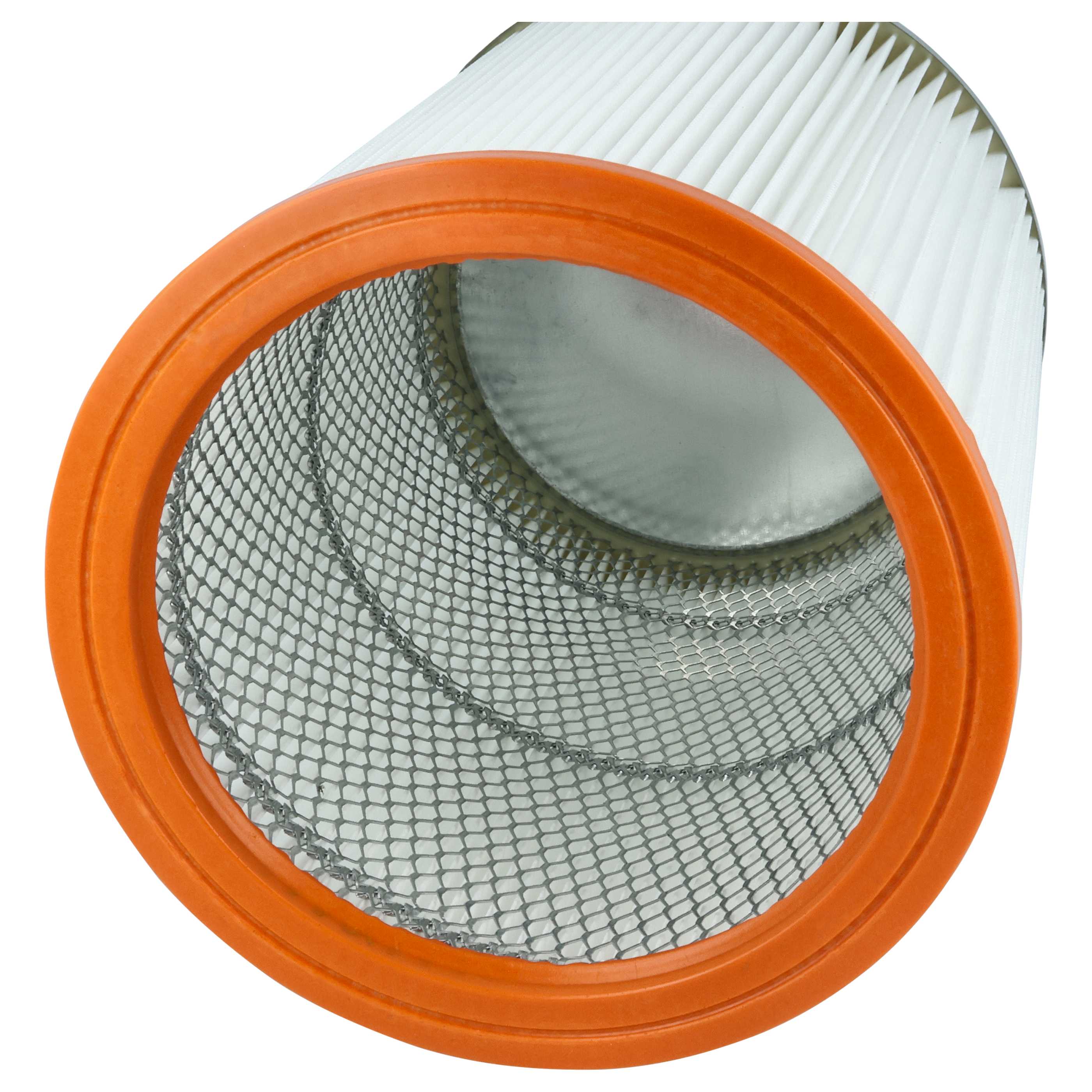 4x cartridge filter replaces Nilfisk R 637/1 for WAP Vacuum Cleaner, orange / white