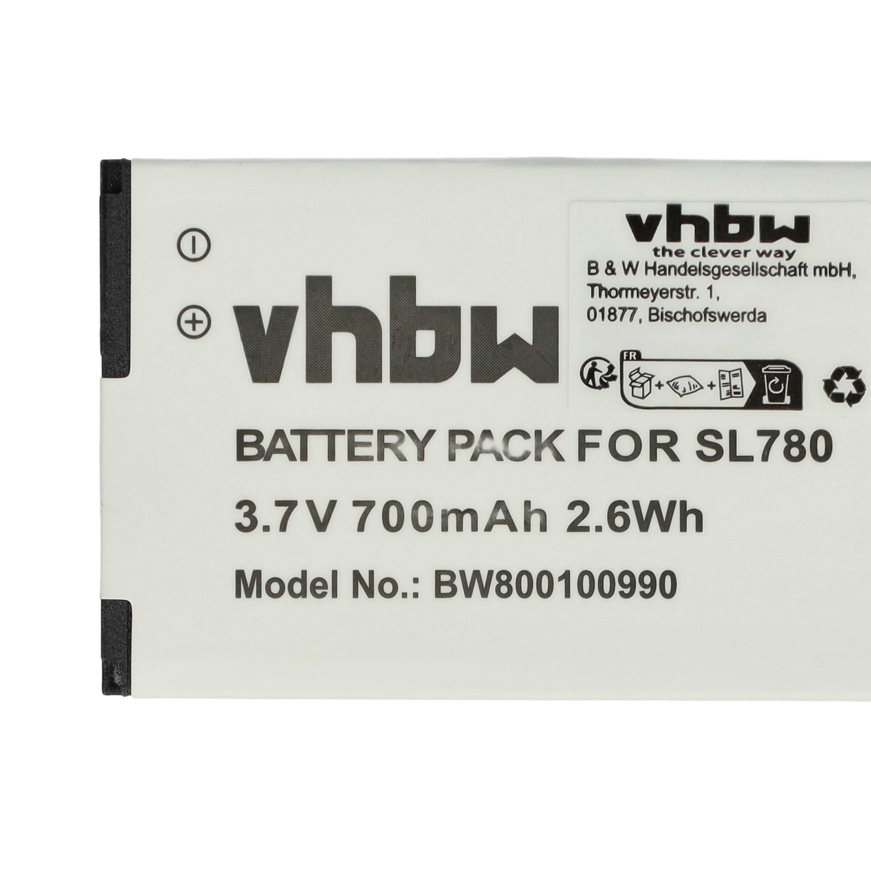 Akku (10 Stück) als Ersatz für Siemens Gigaset 4250366817255, S30852-D2152-X1 - 700mAh 3,7V Li-Ion