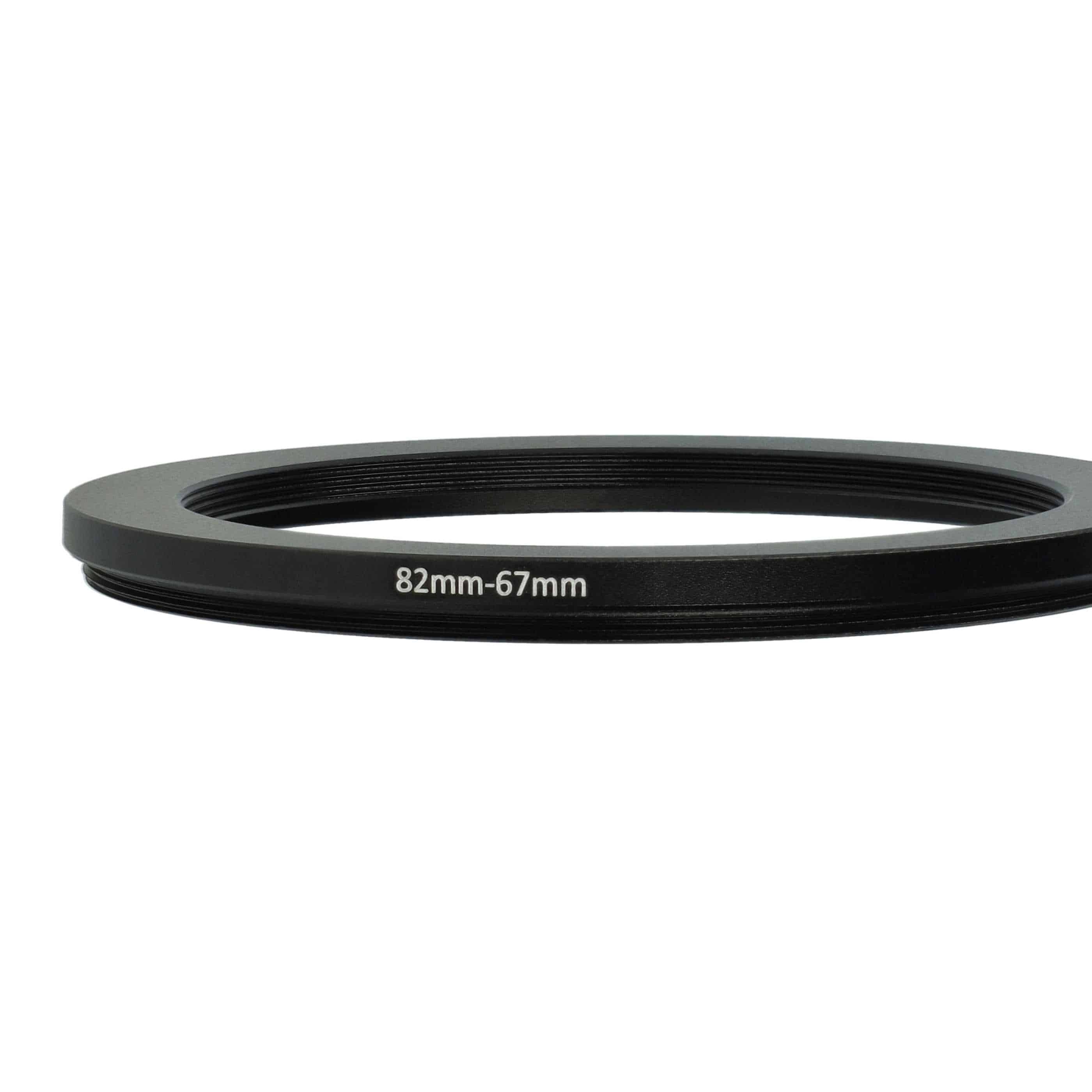 Step-Down Ring Adapter from 82 mm to 67 mm suitable for Camera Lens - Filter Adapter, metal