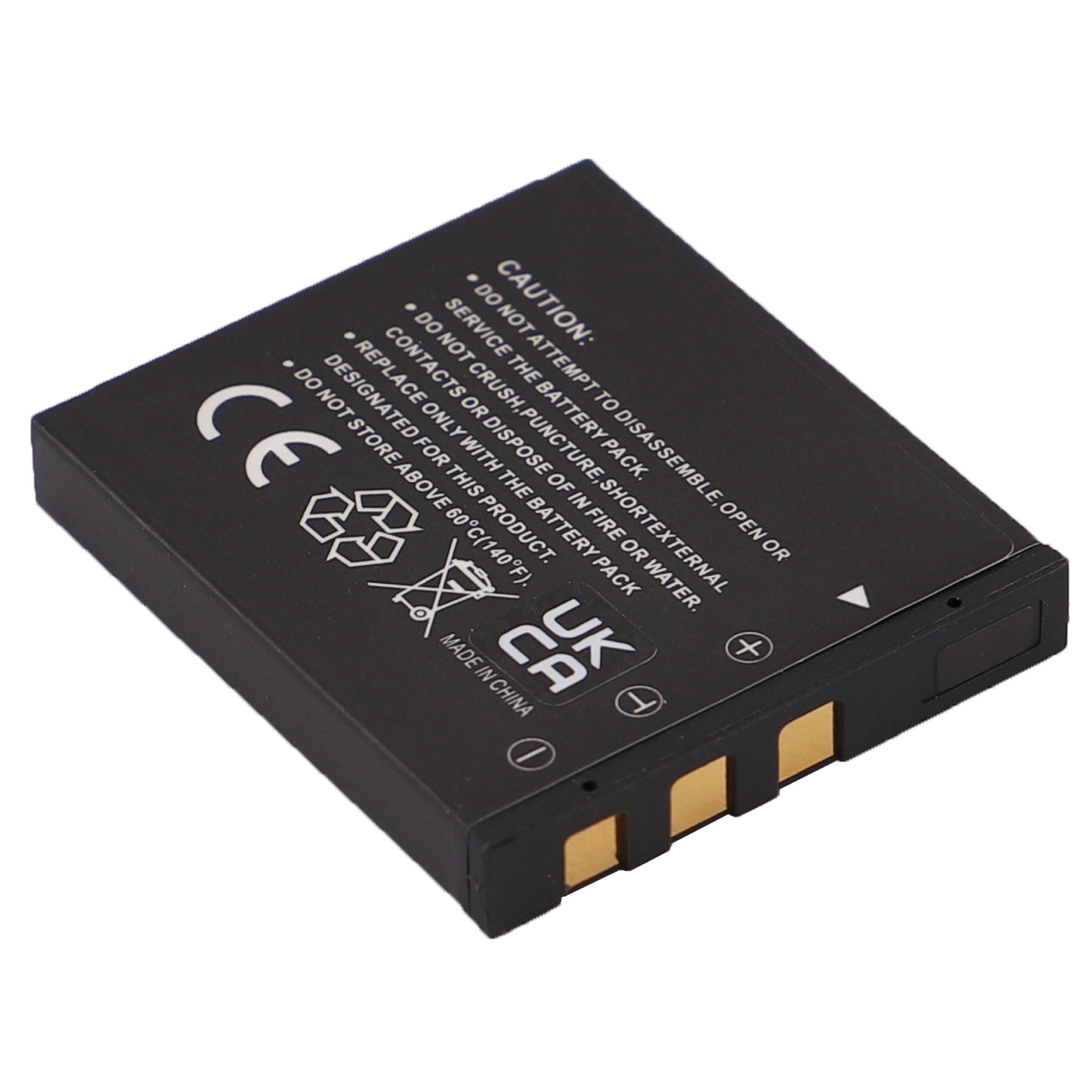 Batteria sostituisce Creative CAS101 per fotocamera Praktica - 800mAh 3,7V Li-Ion