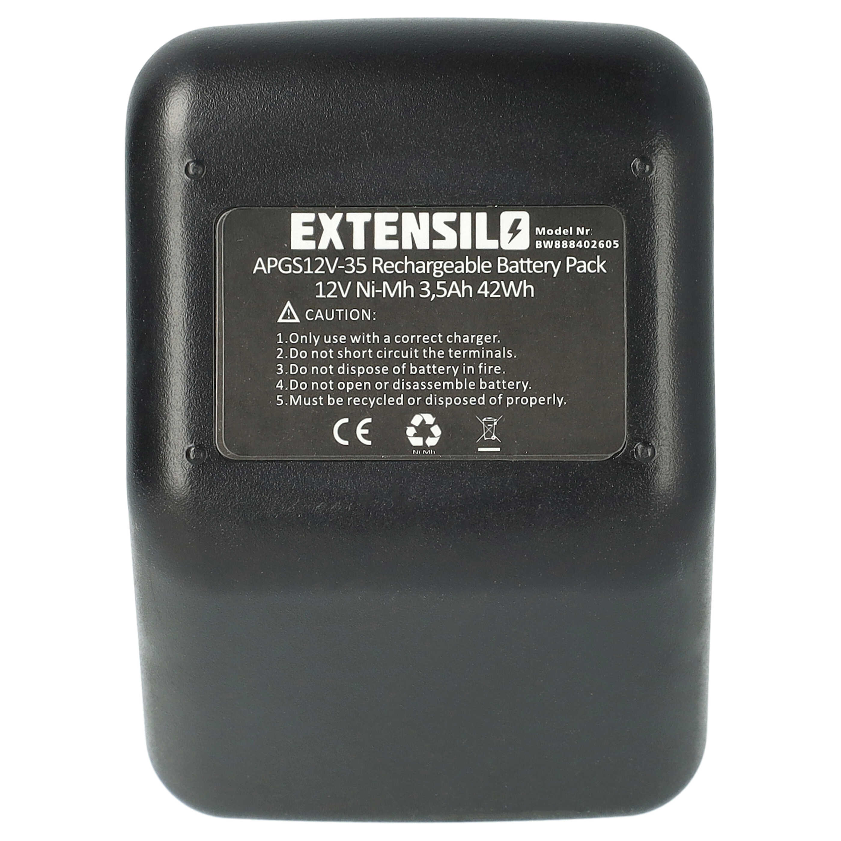 Battery replaces Gesipa CPT12/2 EHD Blind Rivet Gun - 3500 mAh, 12 V, NiMH