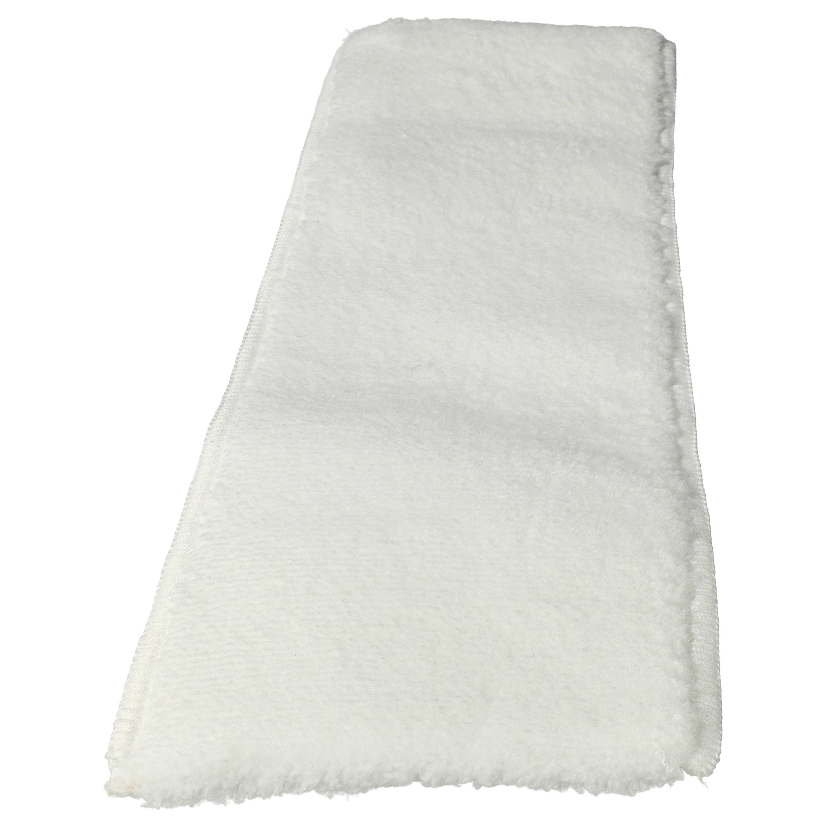 2x Lingette remplace Kärcher 2.863-020.0 pour nettoyeur vapeur Kärcher - microfibre, blanc