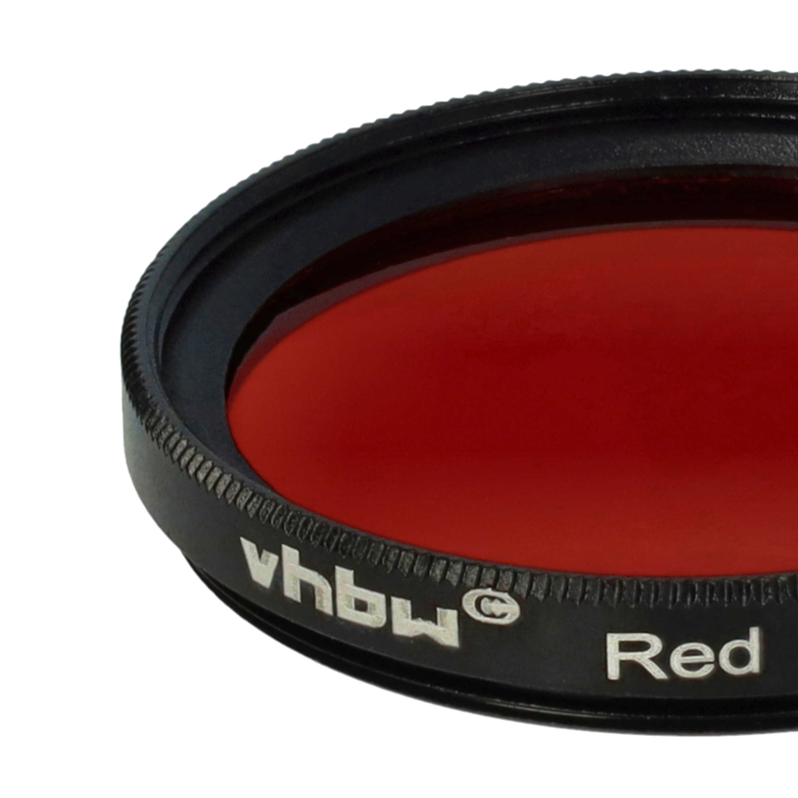 Filtr fotograficzny na obiektywy z gwintem 37 mm - filtr czerwony
