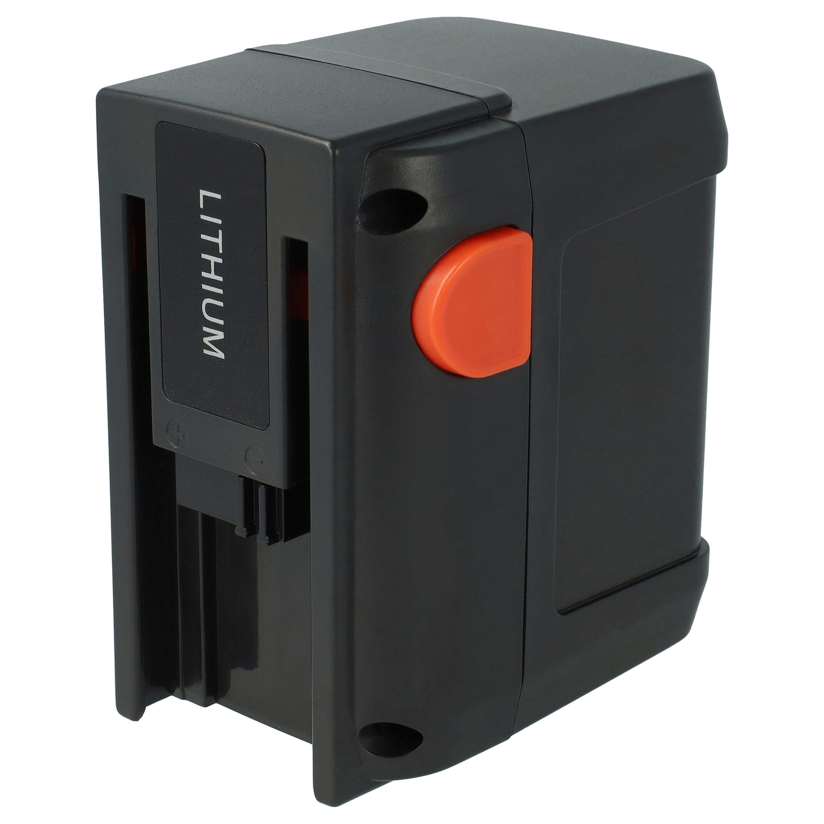 2x Battery replaces Gardena 8835, 4078500887809, 8835-20, 8835-U, 8835-00.701.00 - 4000 mAh 18 V Li-Ion, black
