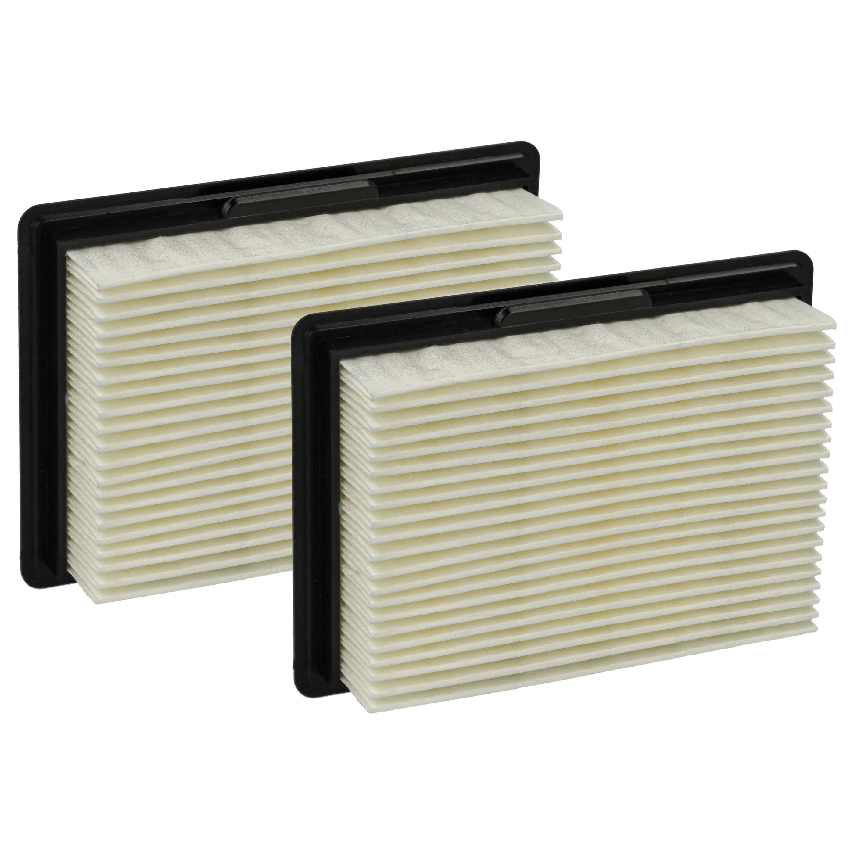 2x Filtro sostituisce Bosch 1.600.A00.2PS, 2607432046 per aspirapolvere - filtro a pieghe, nero / bianco