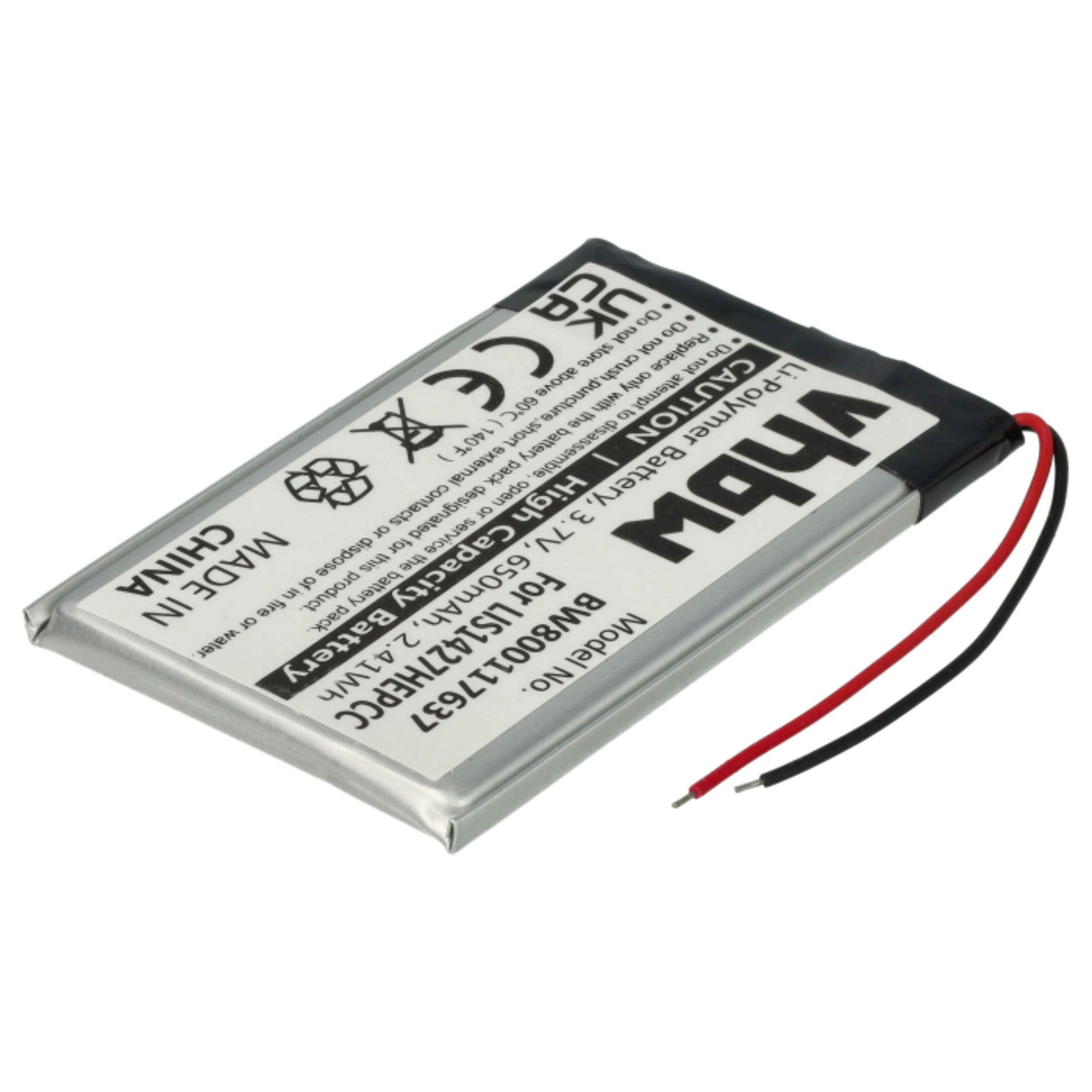2x Akumulator do słuchawek bezprzewodowych zamiennik Plantronics PR-423350 - 650 mAh 3,7 V LiPo
