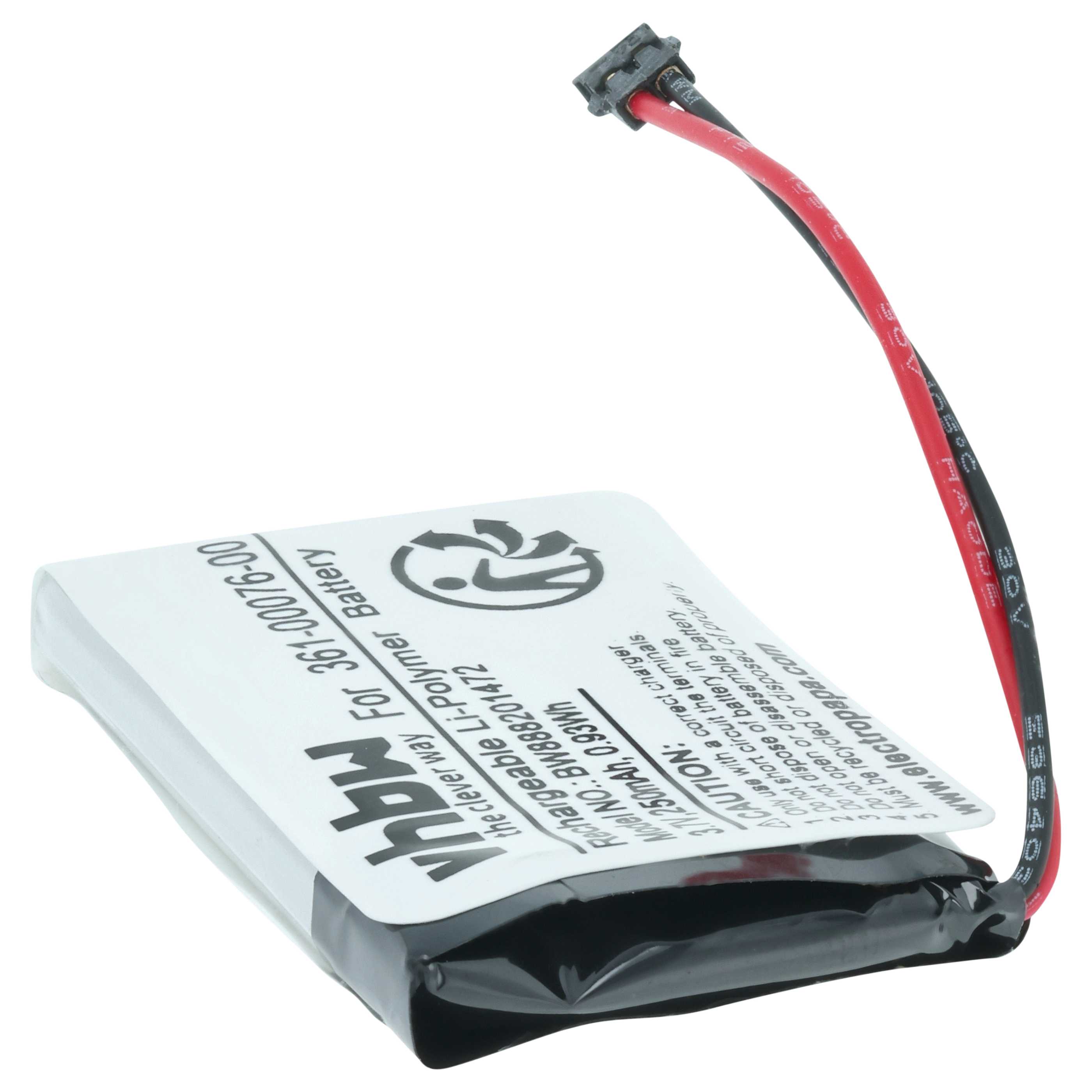 Smartwatch Battery replaces Garmin 361-00076-00 - 250 mAh 3.7 V Li-polymer