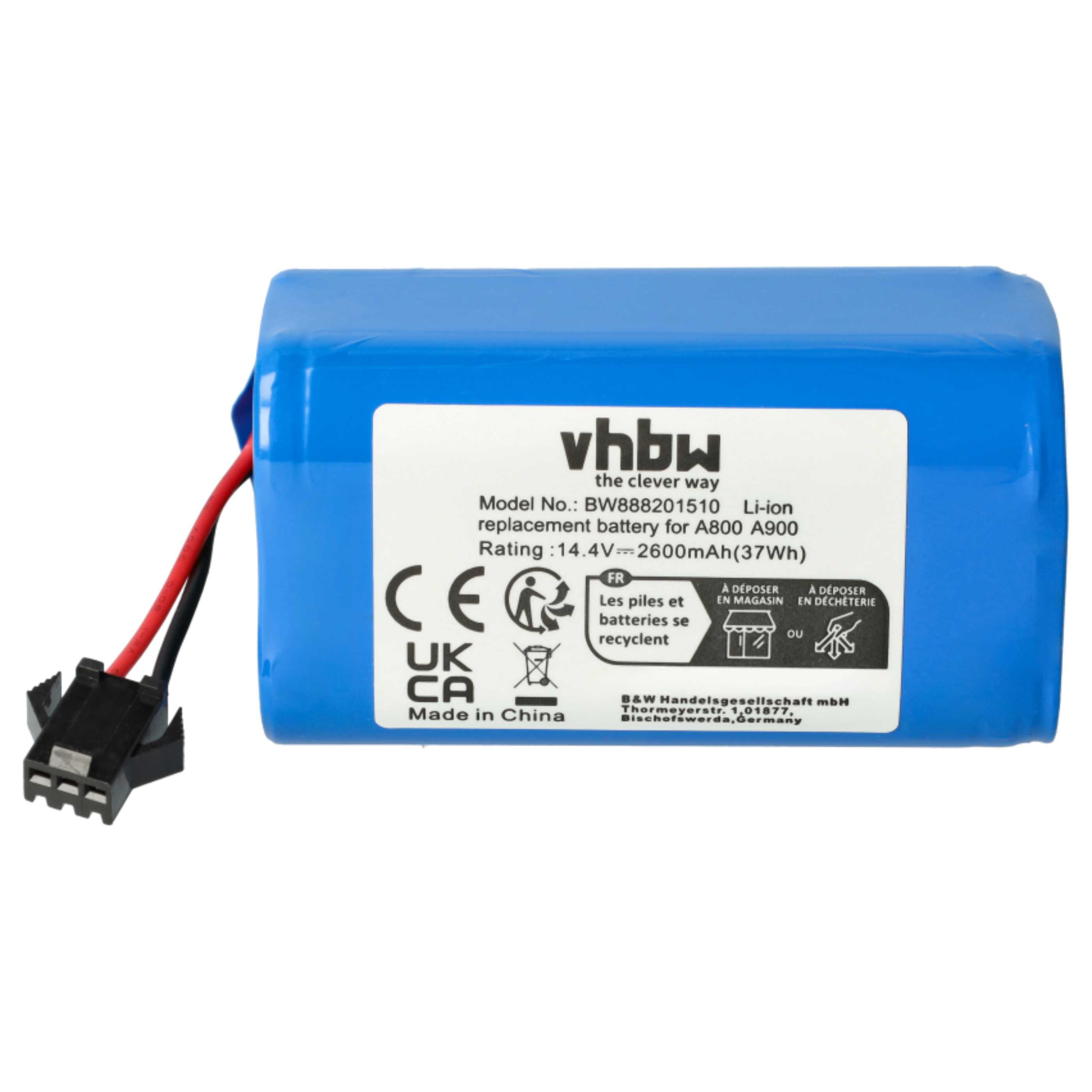 Battery Replacement for Tesvor SUN-INTE-172 for - 2600mAh, 14.8V, Li-Ion