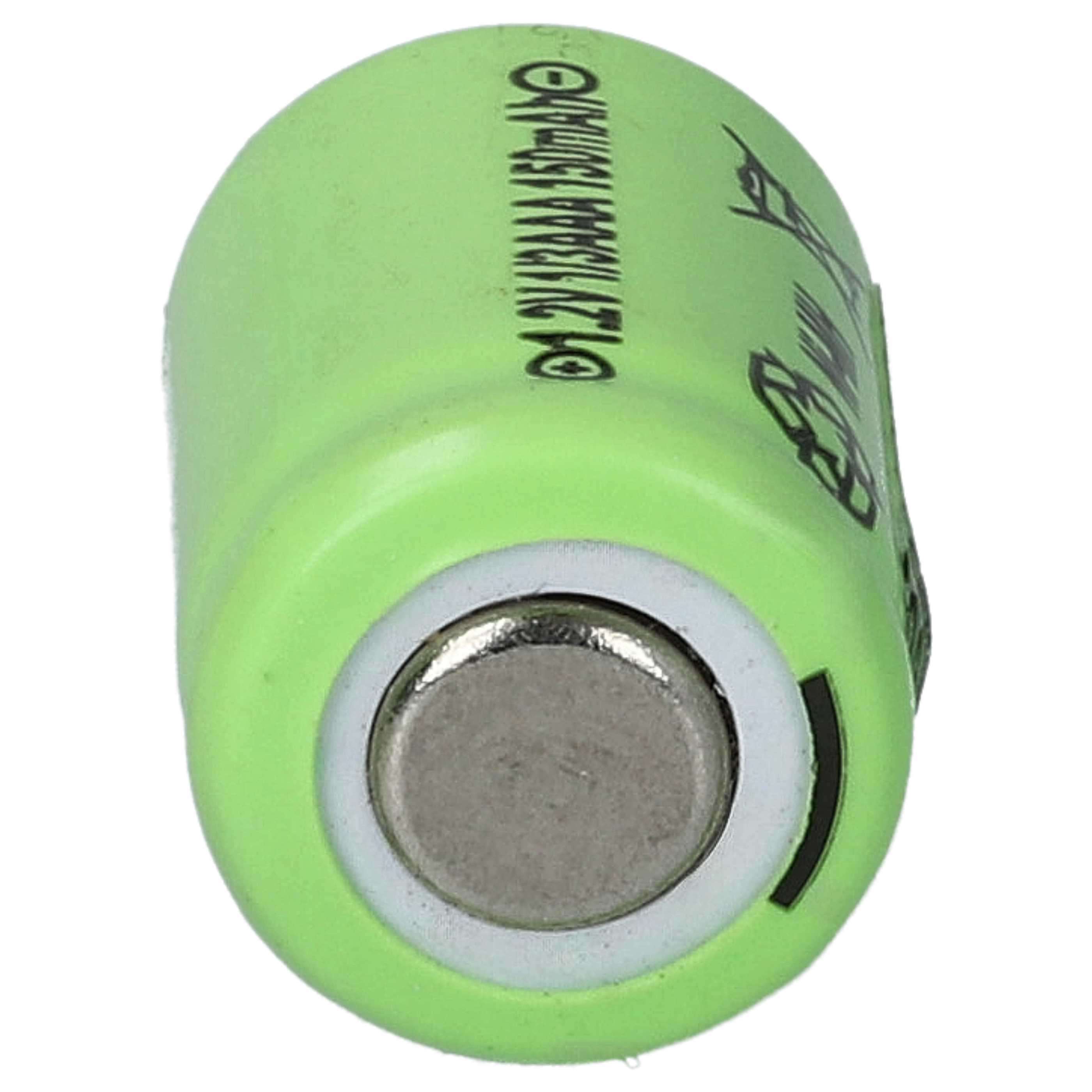 Batterie (100 pcs.) remplace 1/3AAA modèle radio-télécommandé - 150mAh 1,2V NiMH