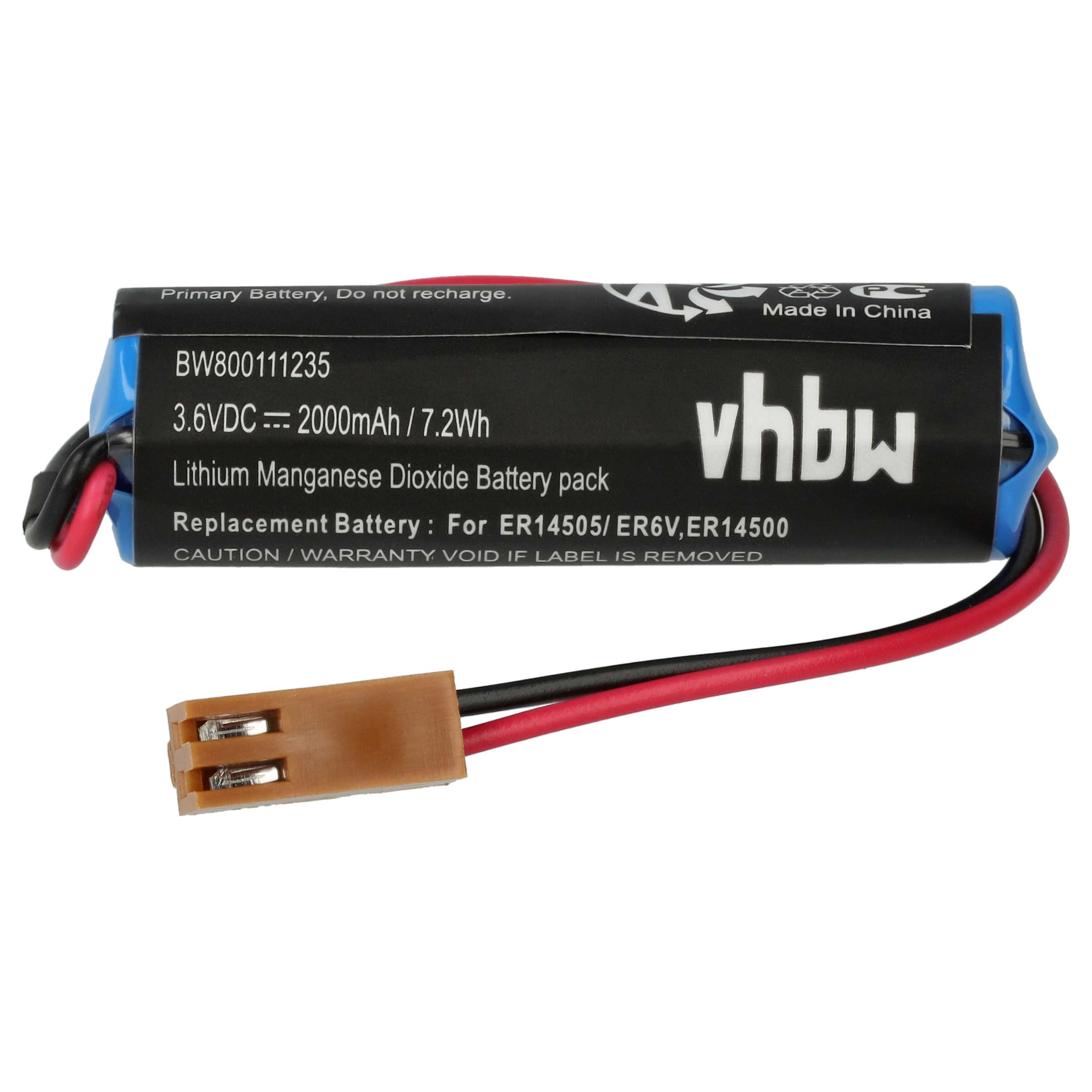 Laser 10x Battery replaces Toshiba ER6V, ER14500 - 2000 mAh 3.6 V Li-MnO2
