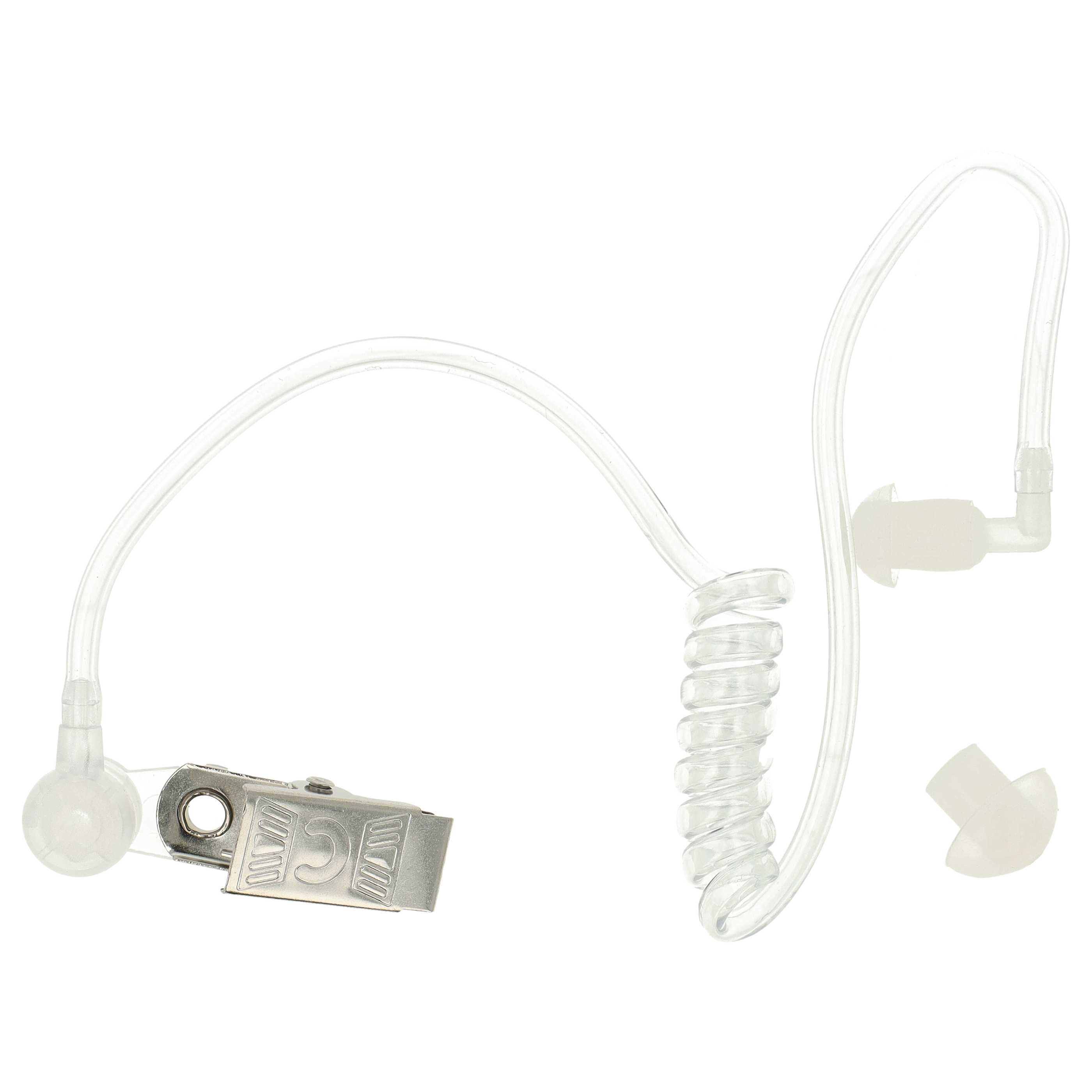 5x Security Radio Headset suitable for Motorola GP300 - "Take Call Button", Clip Mount + Phono Cable