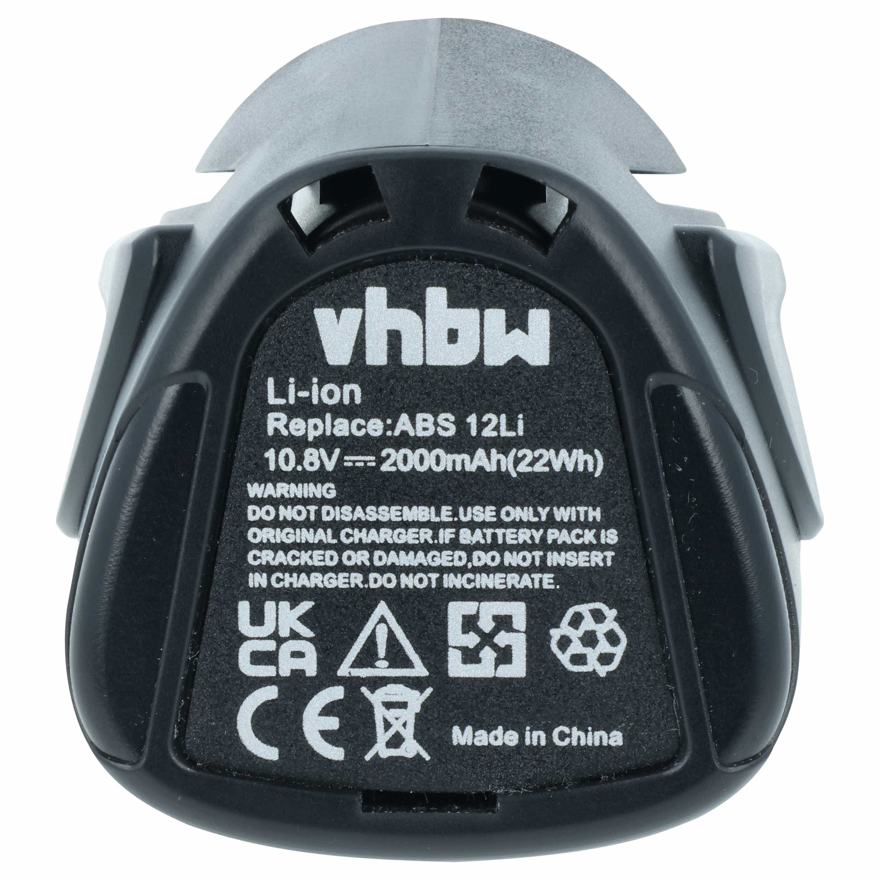 Akumulator do elektronarzędzi zamiennik Lux Tools ABS 12Li - 2000 mAh 10,8 V Li-Ion