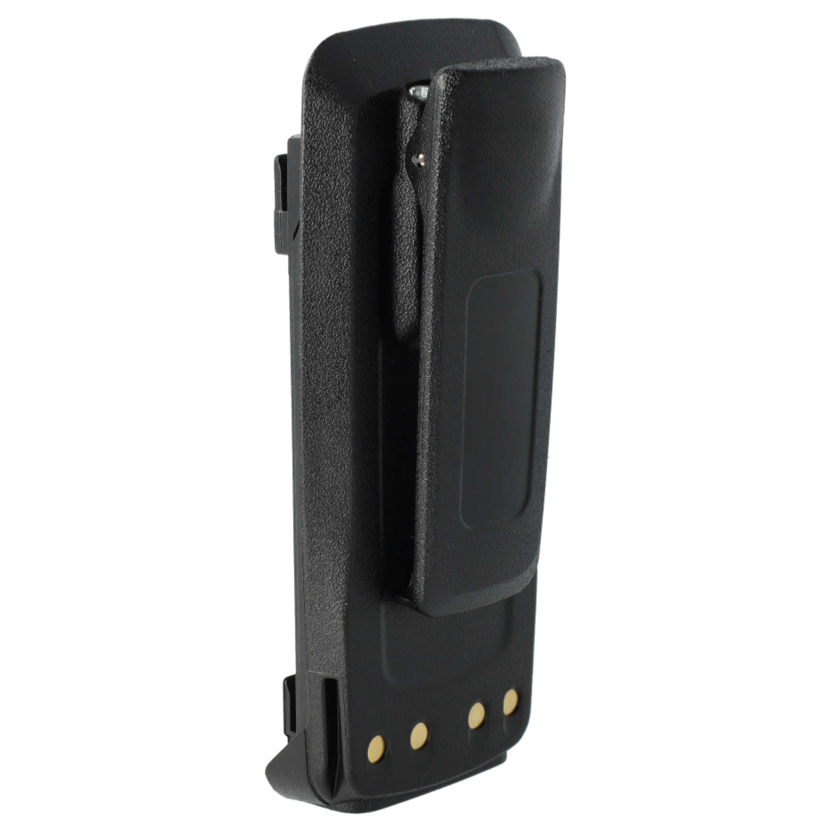 Radio 2x Battery replaces Motorola NNTN4066, PMNN4065, NNTN4077, NNTN4103 - 1800 mAh 7.4 V Li-Ion + Belt Clip
