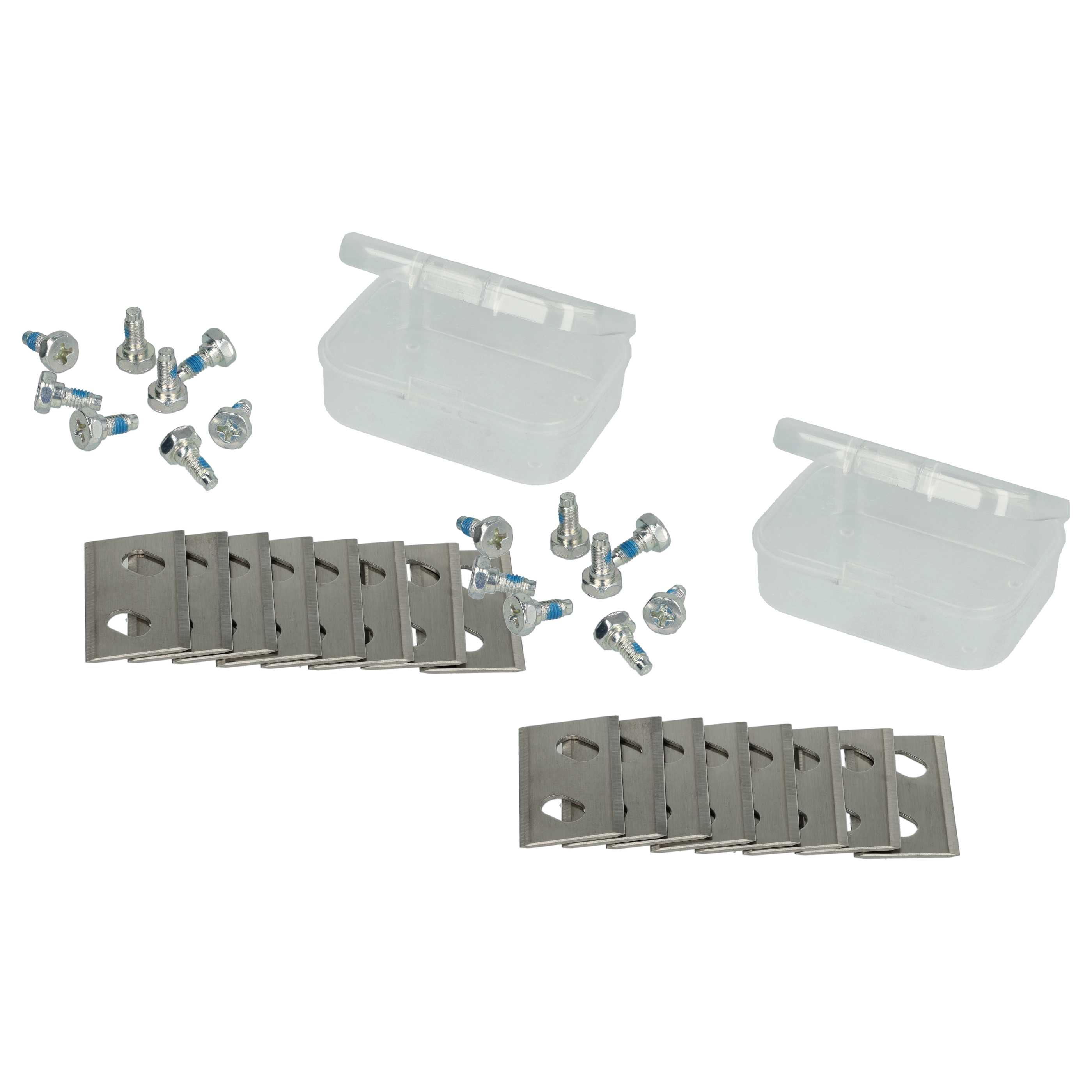 16x Lames remplace Arnold 1111-M6-1008 pour tondeuse – Couteaux acier chrome-carbone, Silber