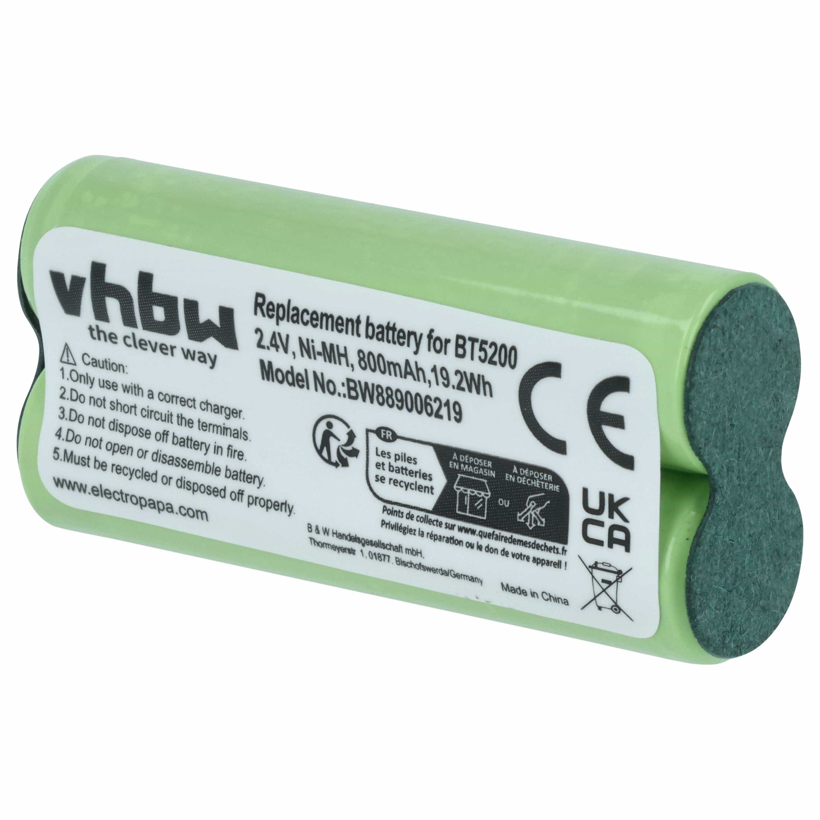 2x Akumulator do maszynki do strzyżenia zamiennik Braun 31198189 - 800 mAh 2,4 V NiMH
