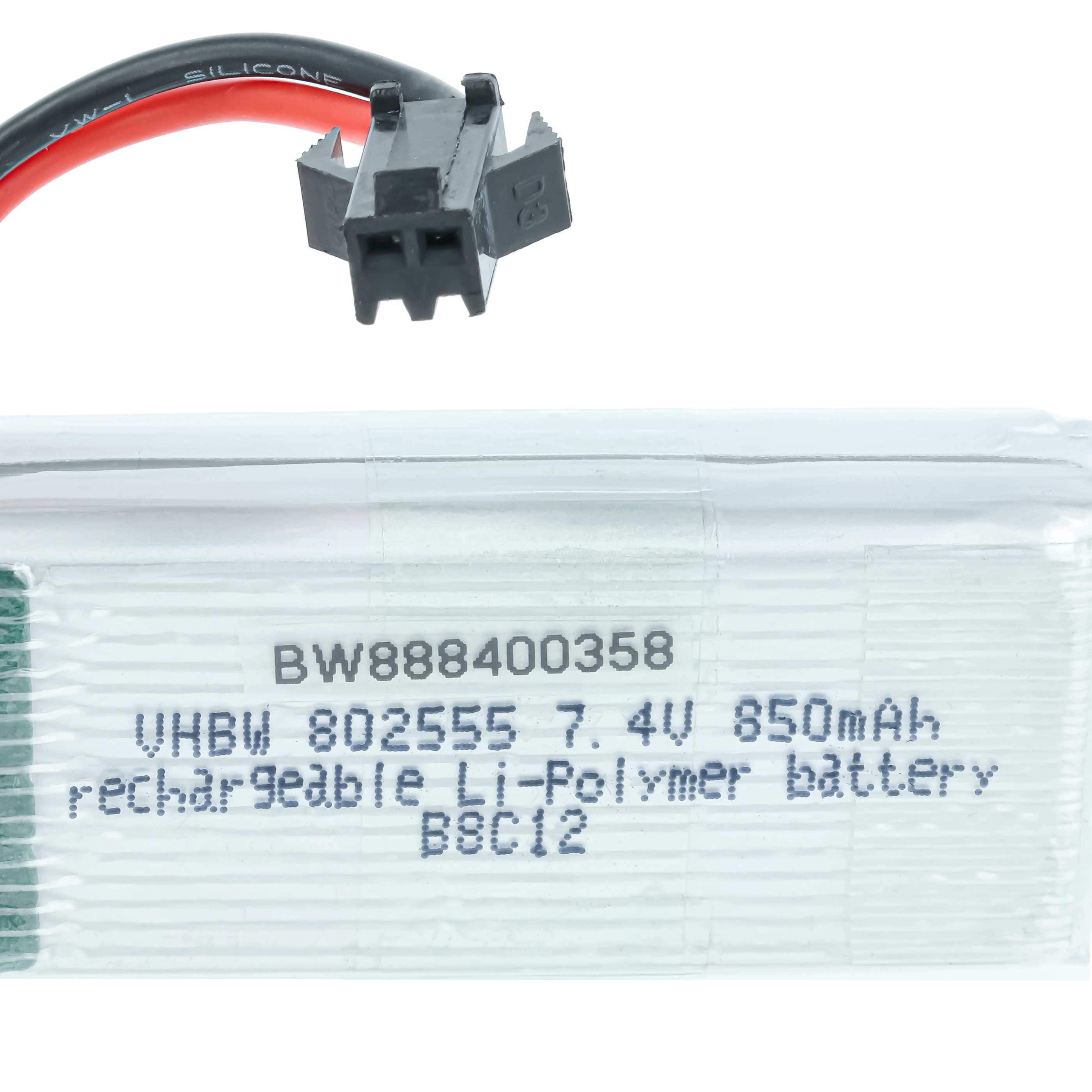 Batterie modèle radio-télécommandé - 850mAh 7,4V Li-polymère, SM-2P