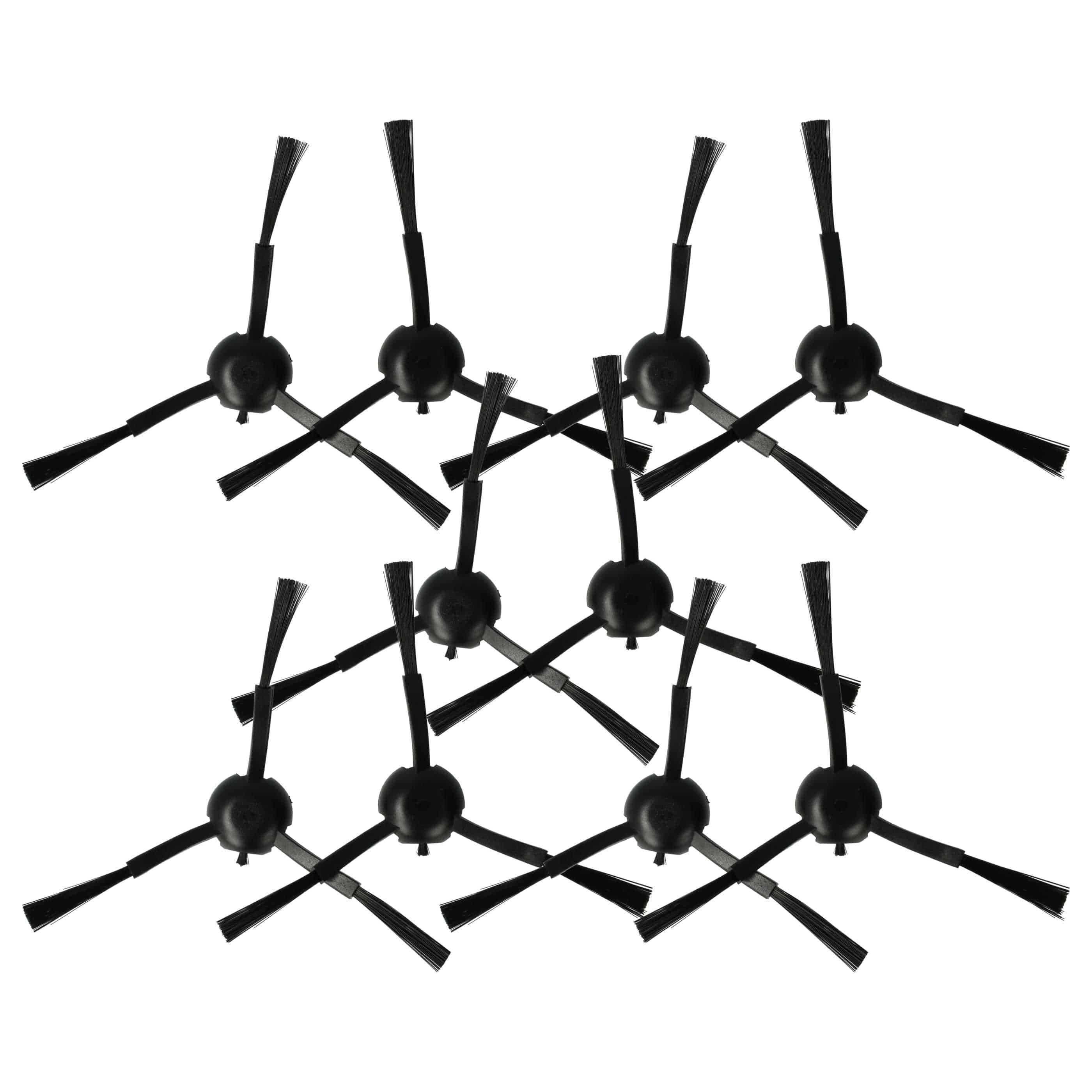 10x Szczotka boczna do robota sprzątającego Dreame - szczotki 3-ramienne, czarny