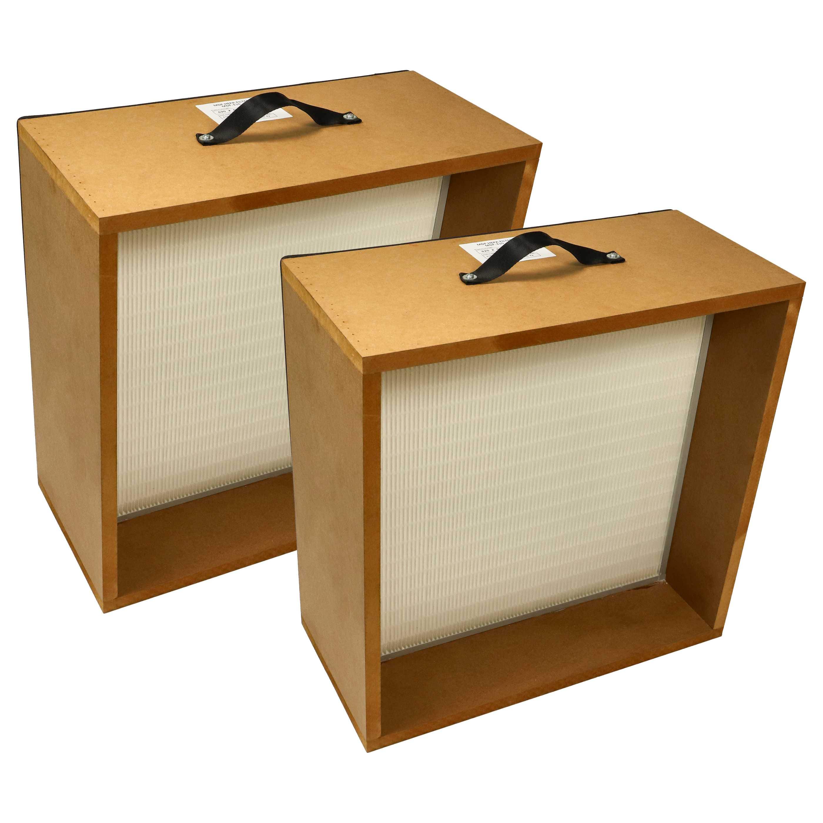 2x cartucho filtrante reemplaza ELMAG 58621, 109 0454 para sistema extracción Teka - filtro Hepa, E10