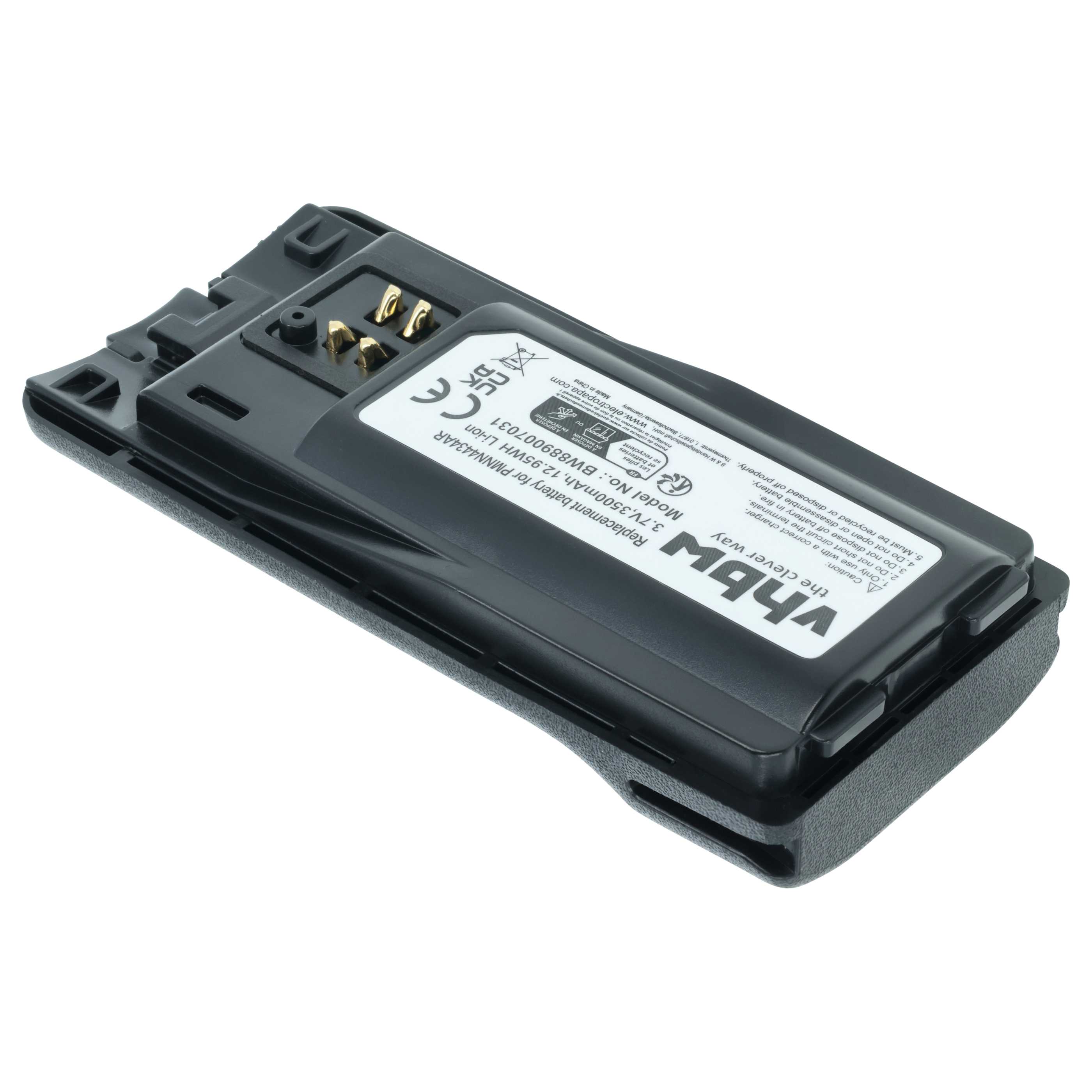 Radio 2x Battery replaces Motorola PMLN6394A, PMLN6394, MNN4453AR, PMNN4434, PMNN4434A - 3500 mAh 3.7 V Li-Ion